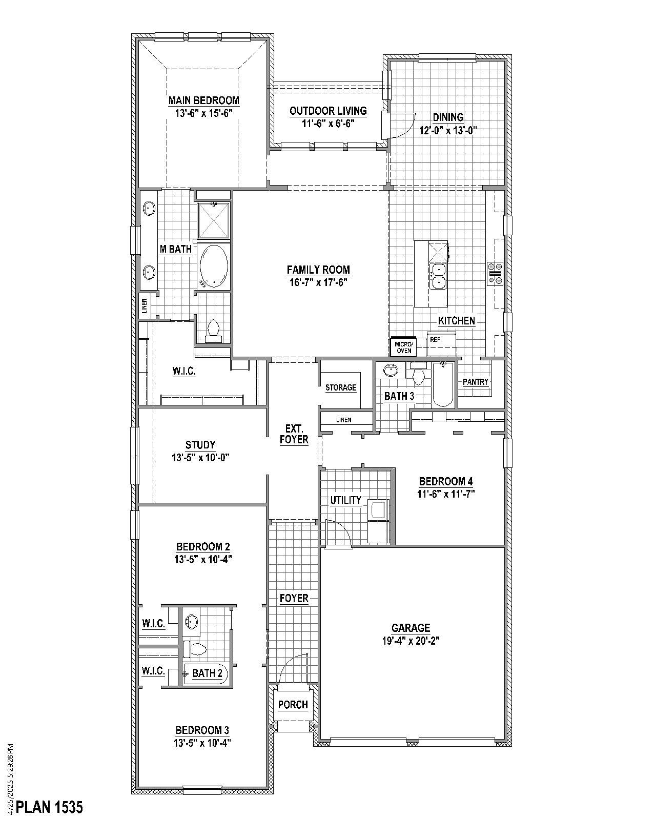 Plan 1535 1st Floor