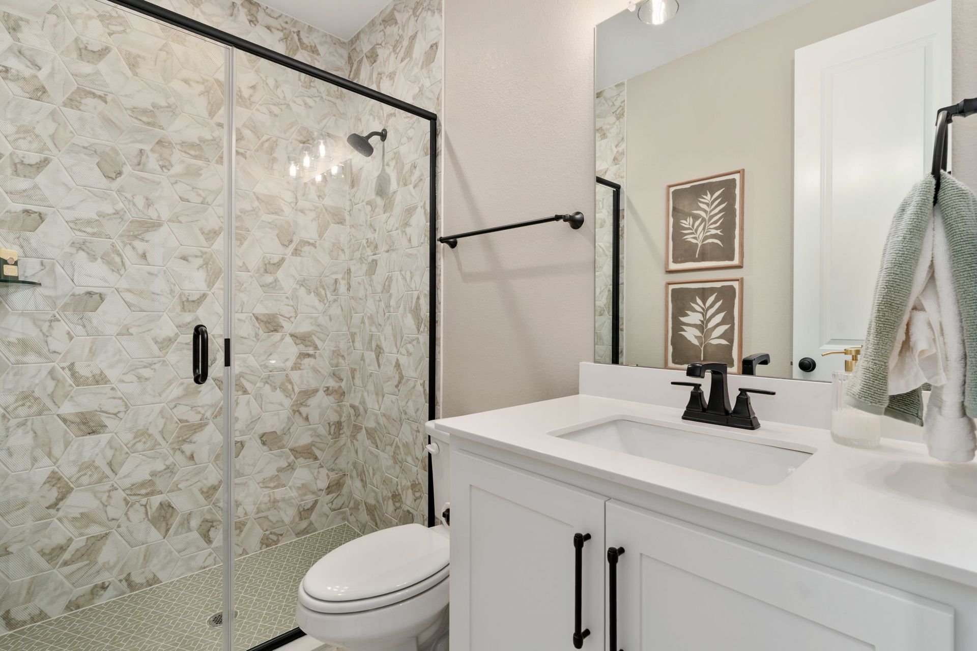 American Legend Homes' model in Treeline - Secondary Bathroom