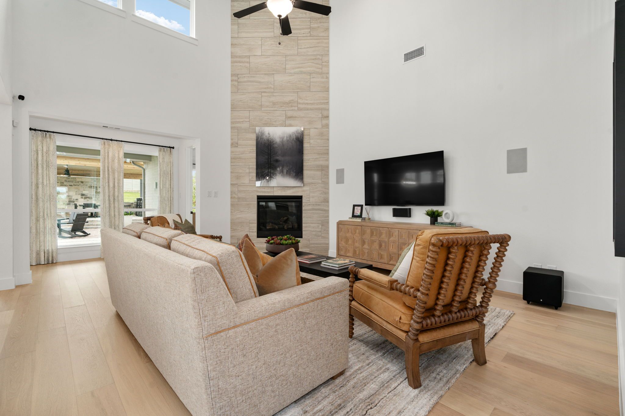 American Legend Homes' model in Treeline - Living Room