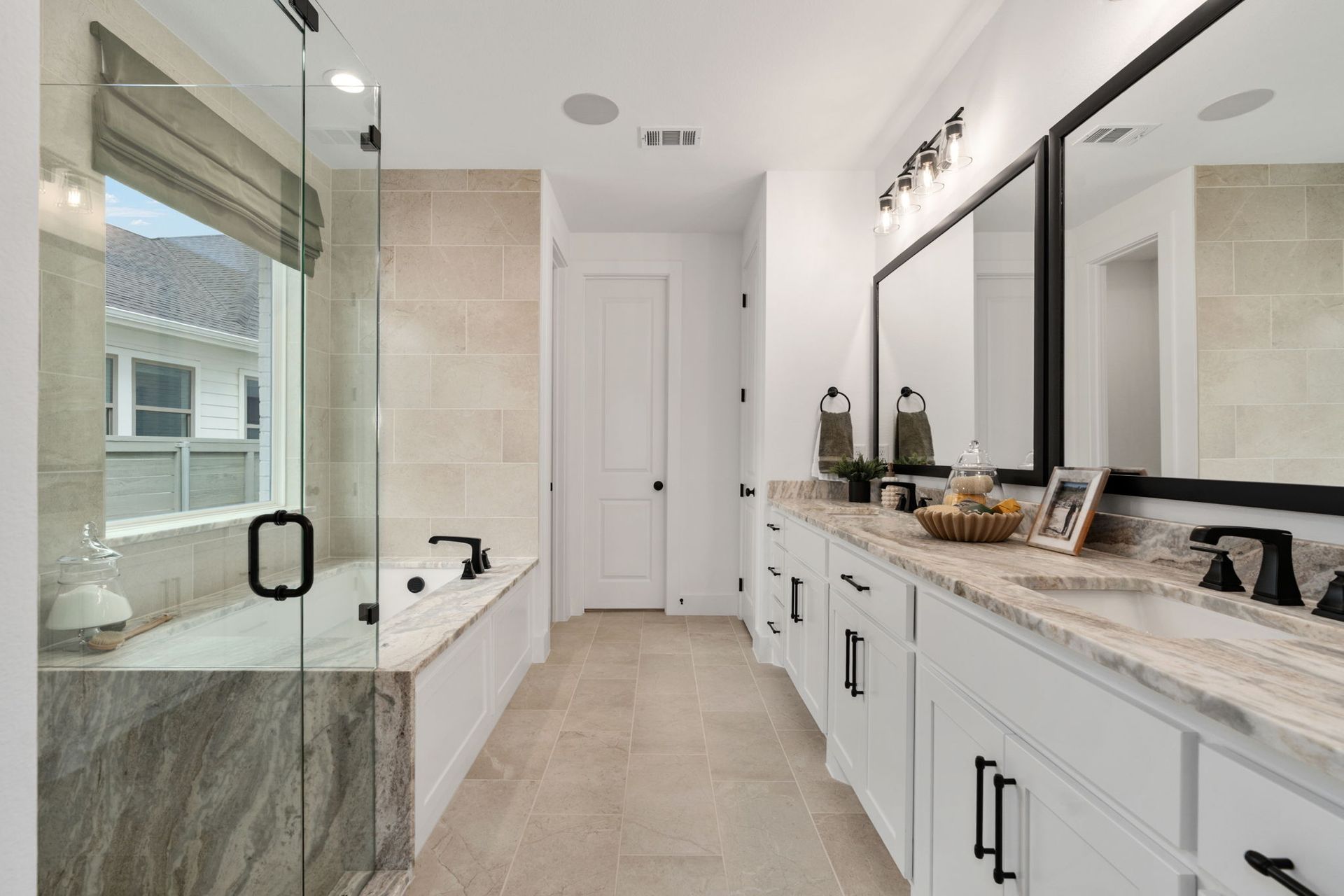 American Legend Homes' model in Treeline - Main Bathroom