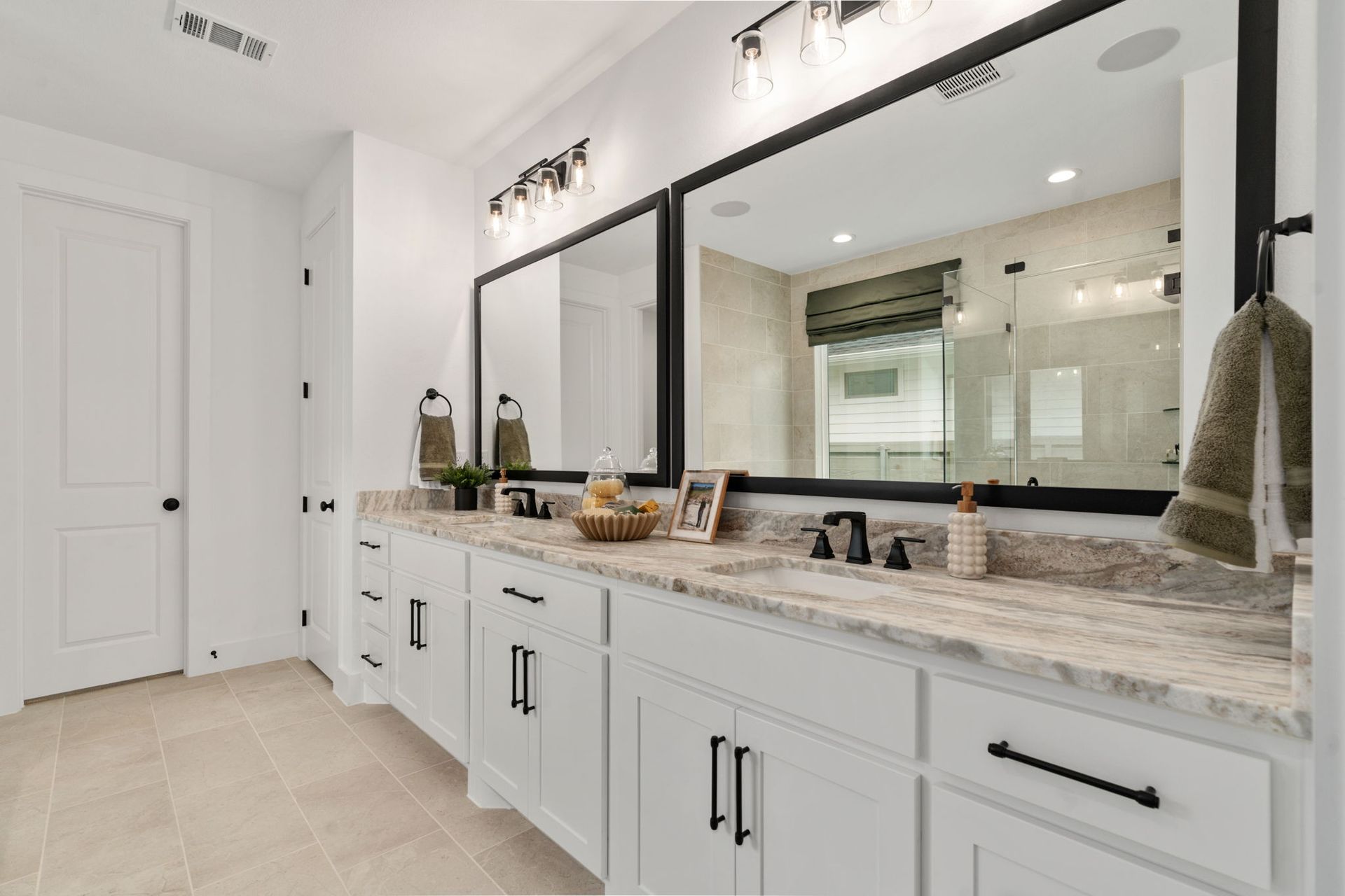 American Legend Homes' model in Treeline - Main Bathroom