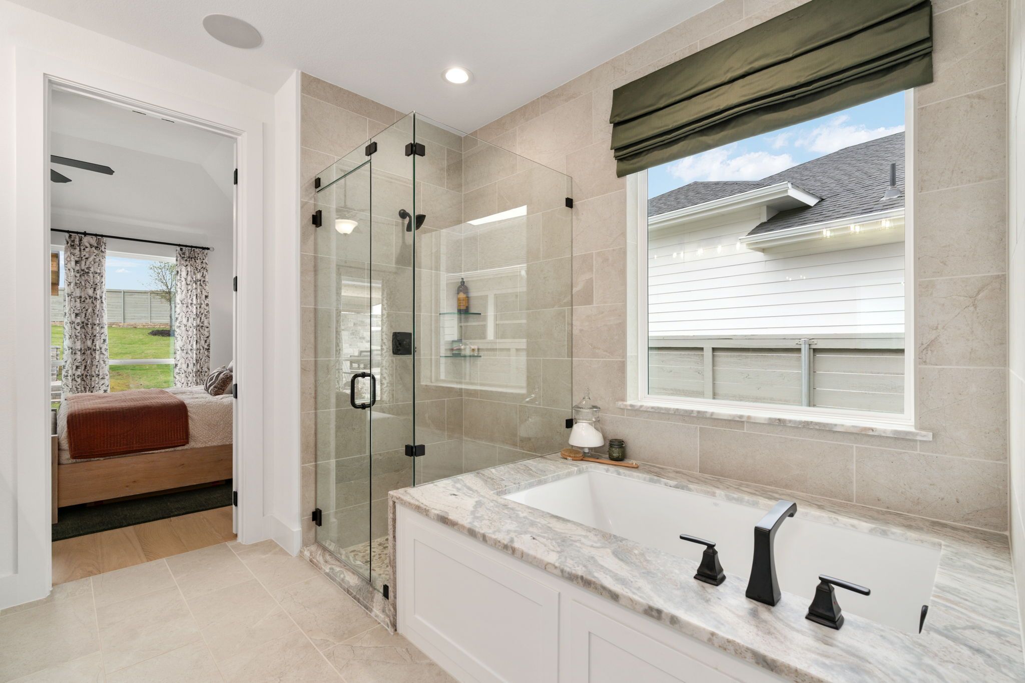 American Legend Homes' model in Treeline - Main Bathroom