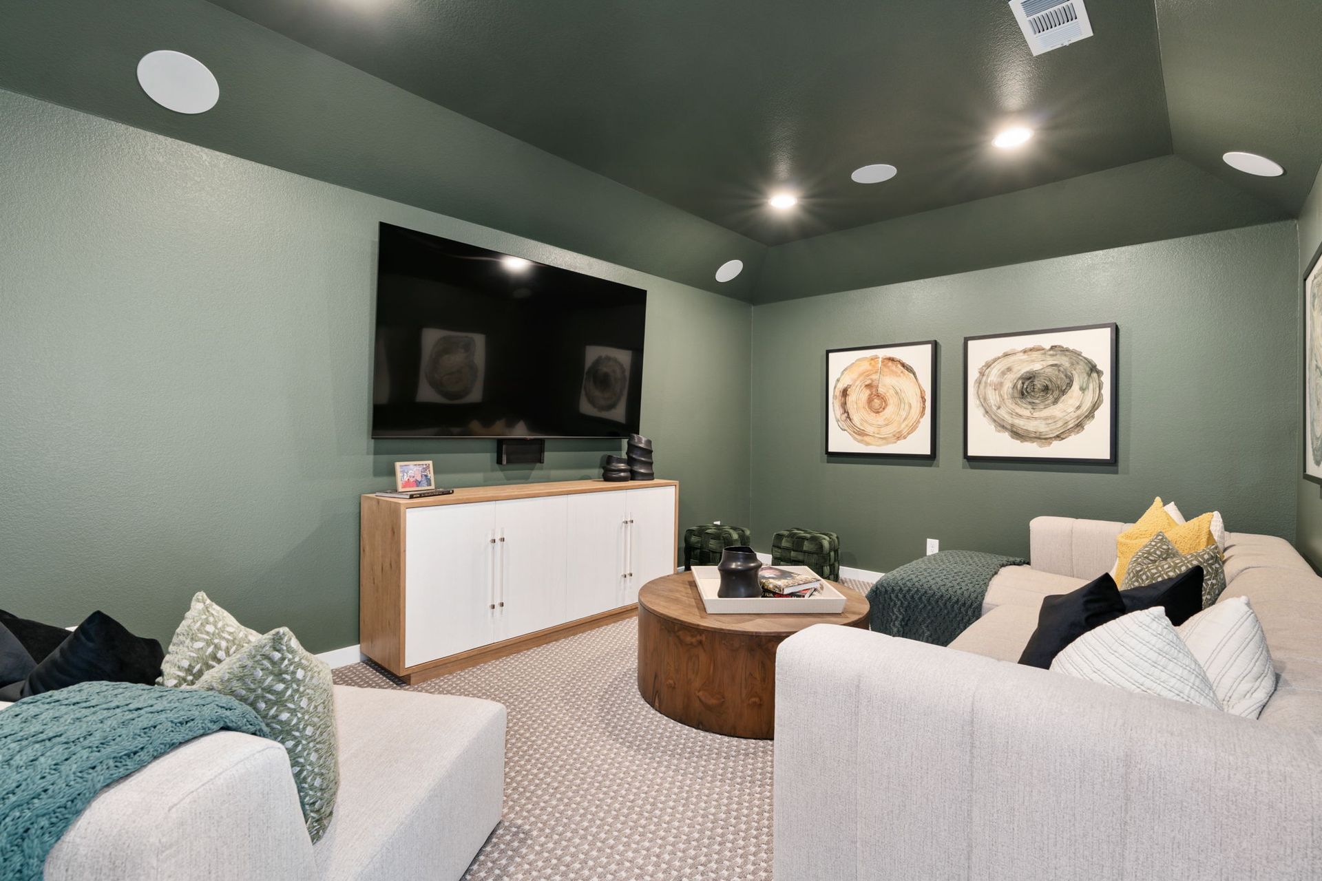 American Legend Homes' model in Treeline - Media Room