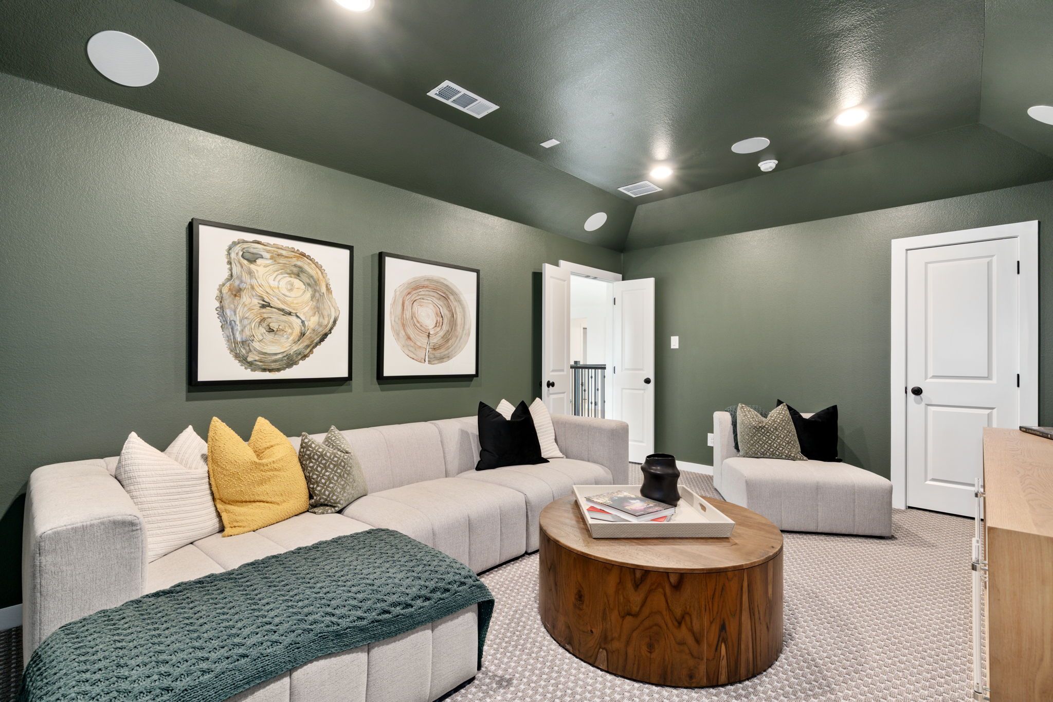 American Legend Homes' model in Treeline - Media Room