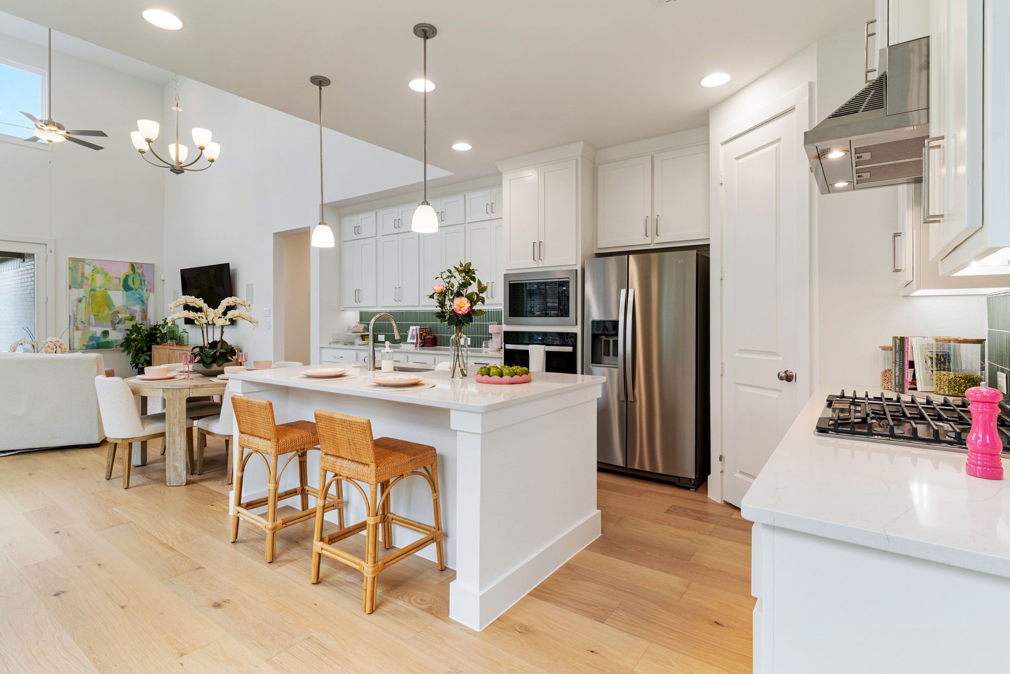 American Legend Homes' 40' model in Wellington - Kitchen/Living Area