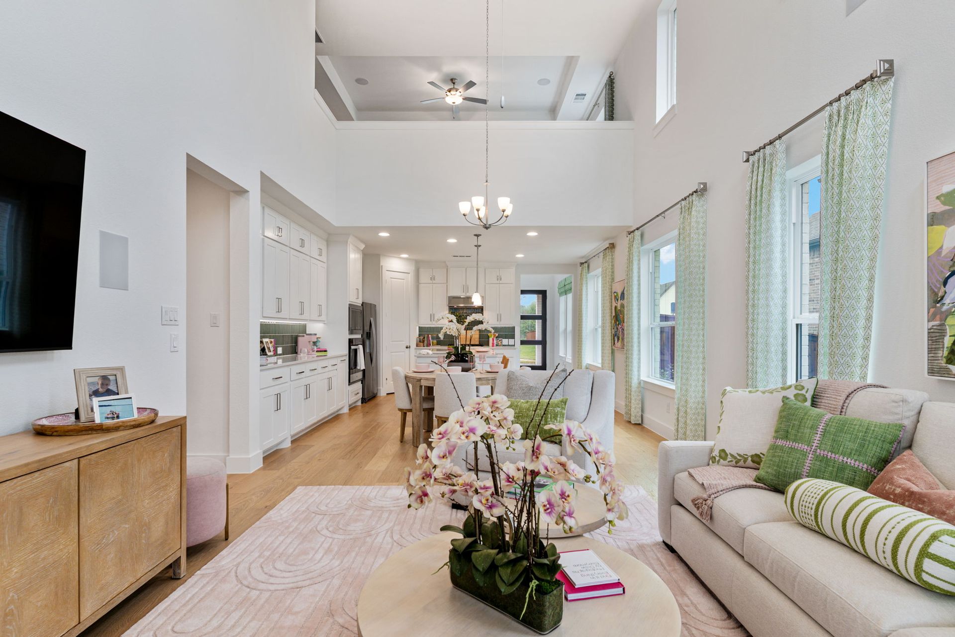 American Legend Homes' 40' model in Wellington - Living/Dining Area and Kitchen
