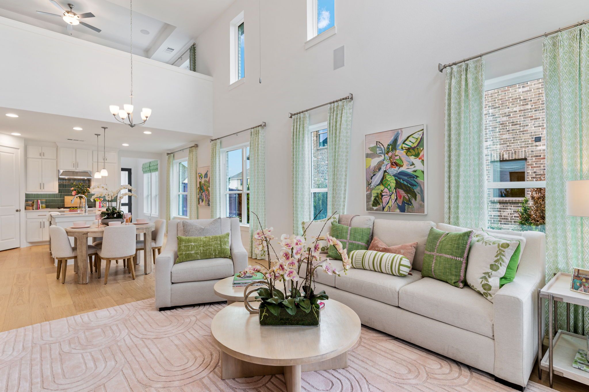 American Legend Homes' 40' model in Wellington - Living/Dining Area and Kitchen