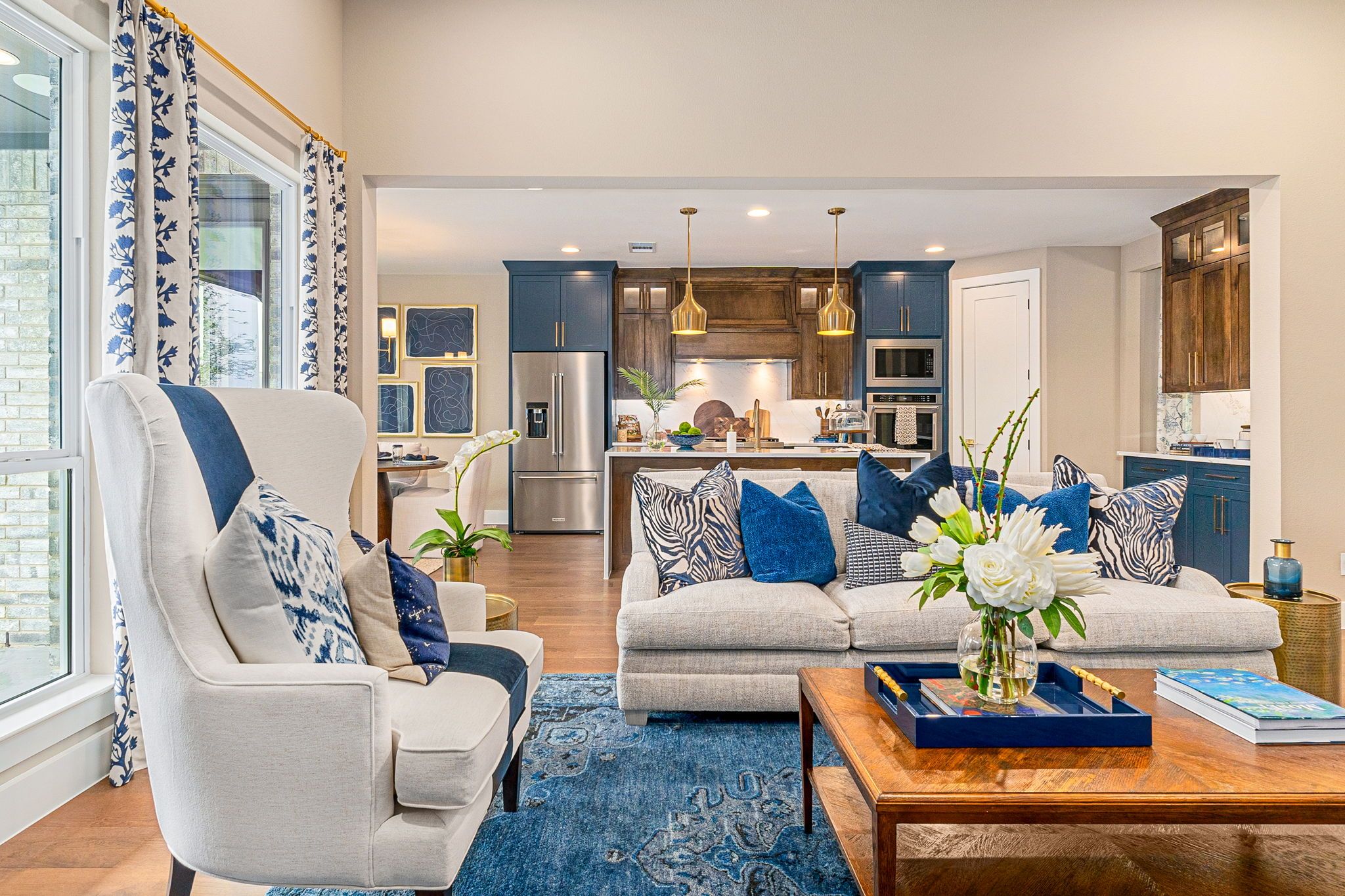 American Legend Homes 60' model in Wellington - Living Room/Kitchen