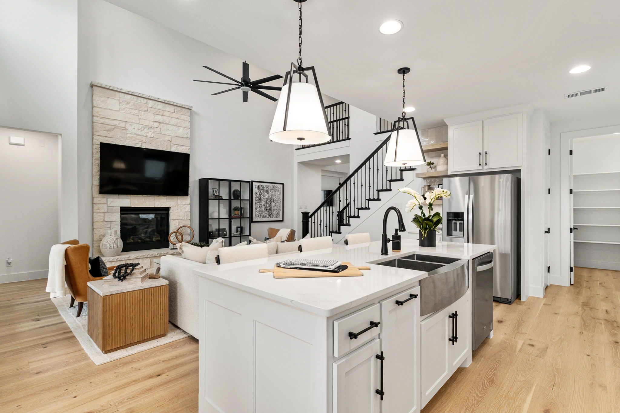 American Legend Homes 50' model in Wellington - Living Area/Kitchen