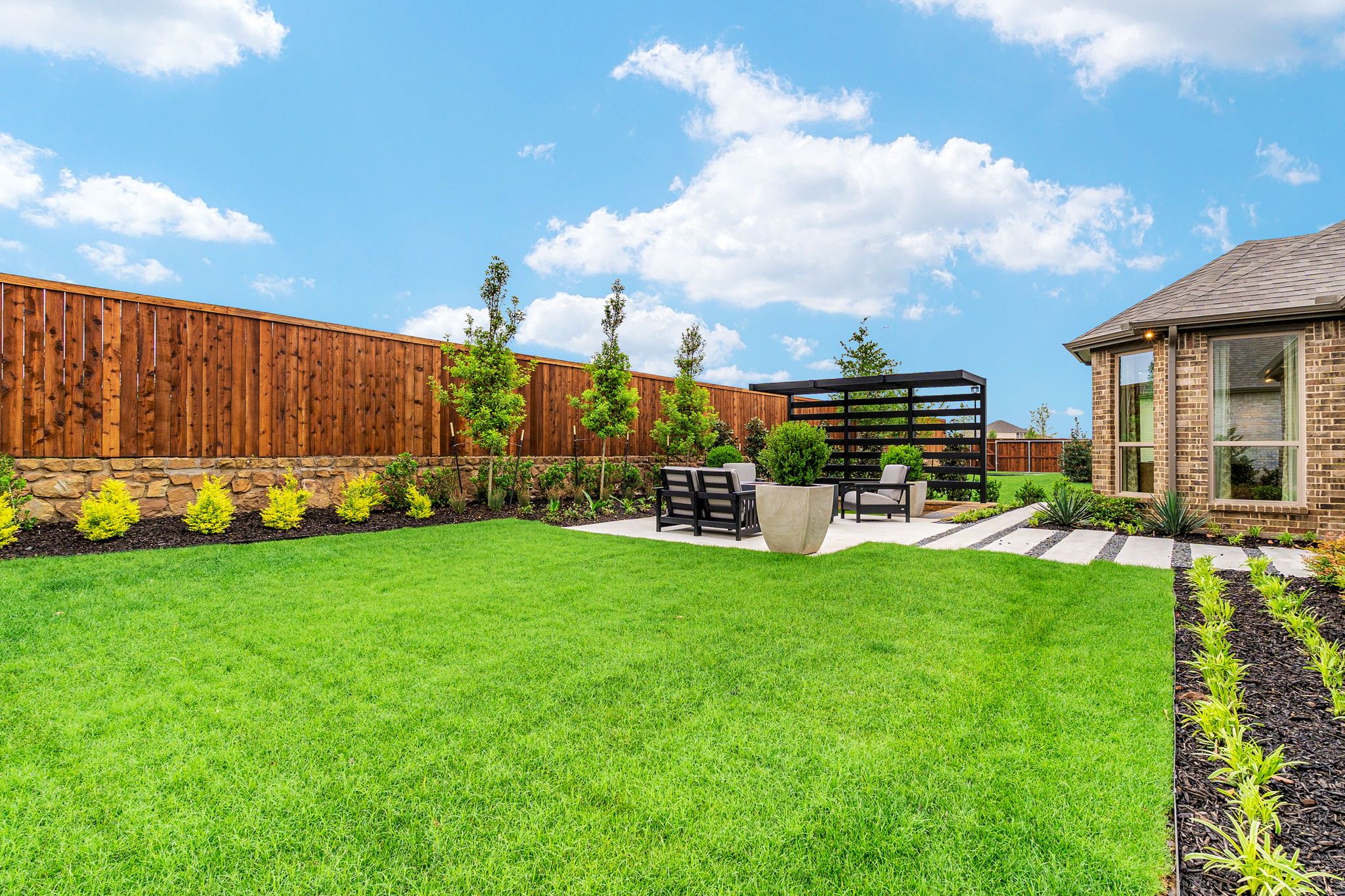 American Legend Homes 50' model in Wellington - Backyard