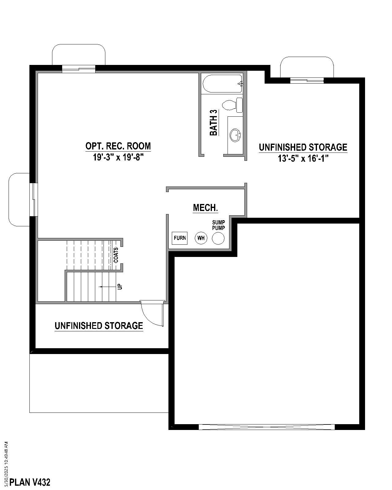 Plan V432 Base Rec