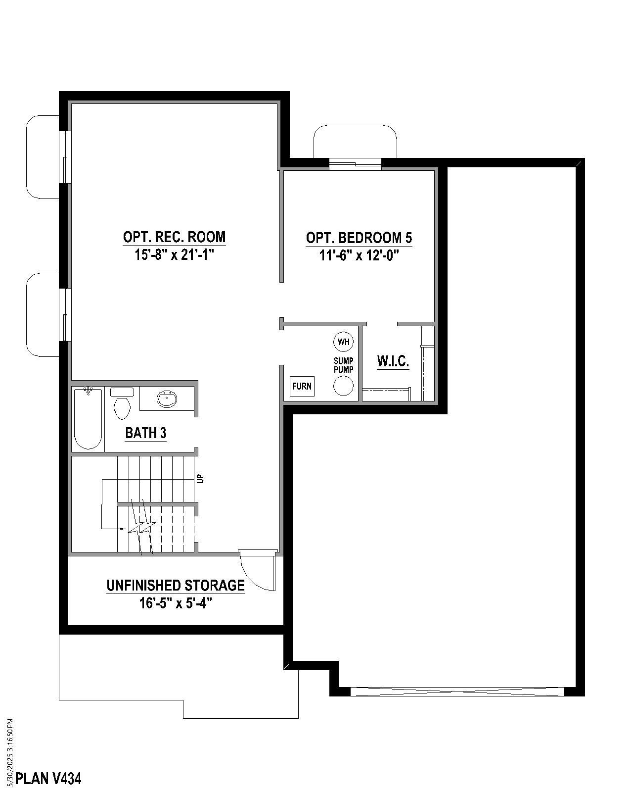 Plan V434 Base Bed