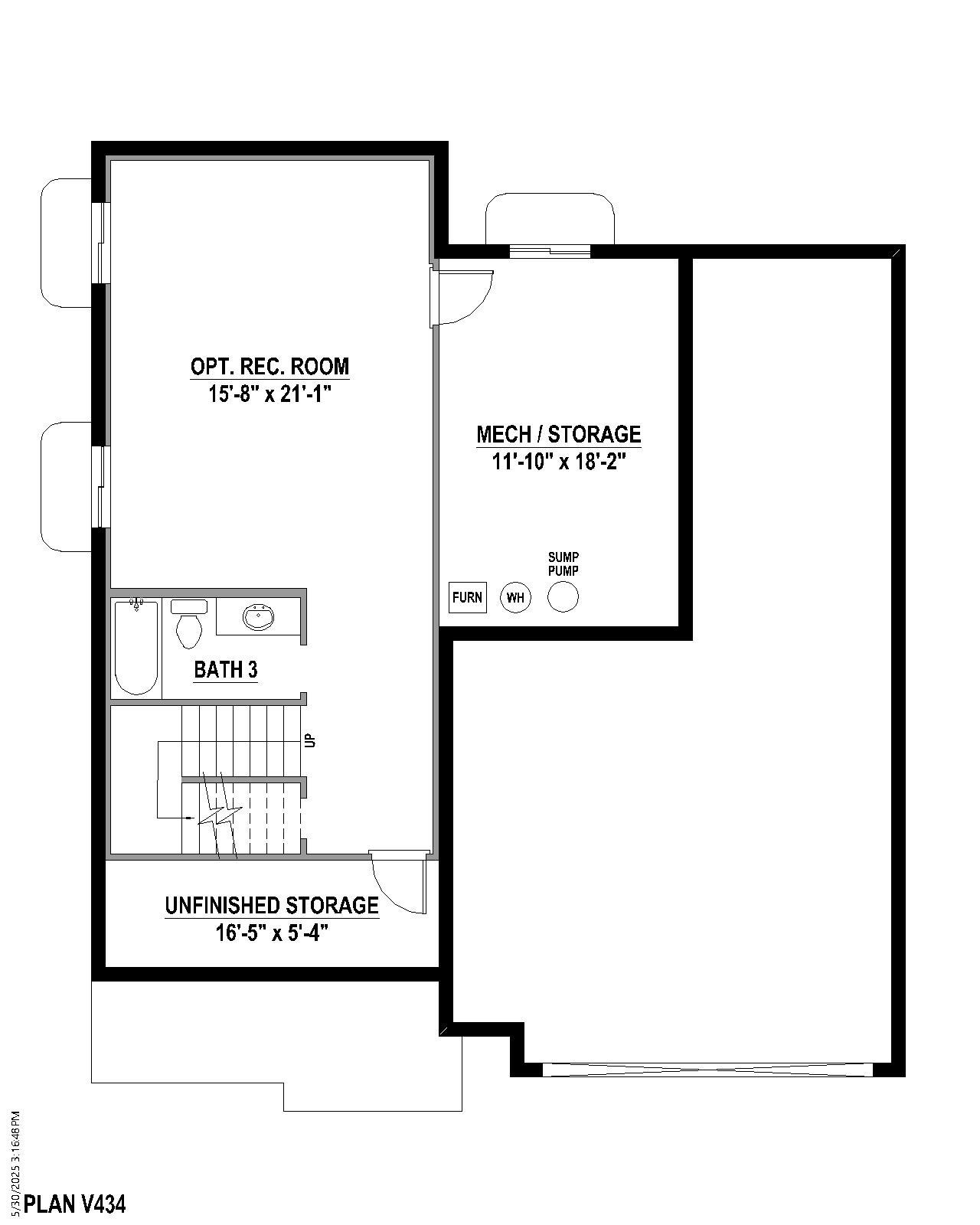 Plan V434 Base Rec