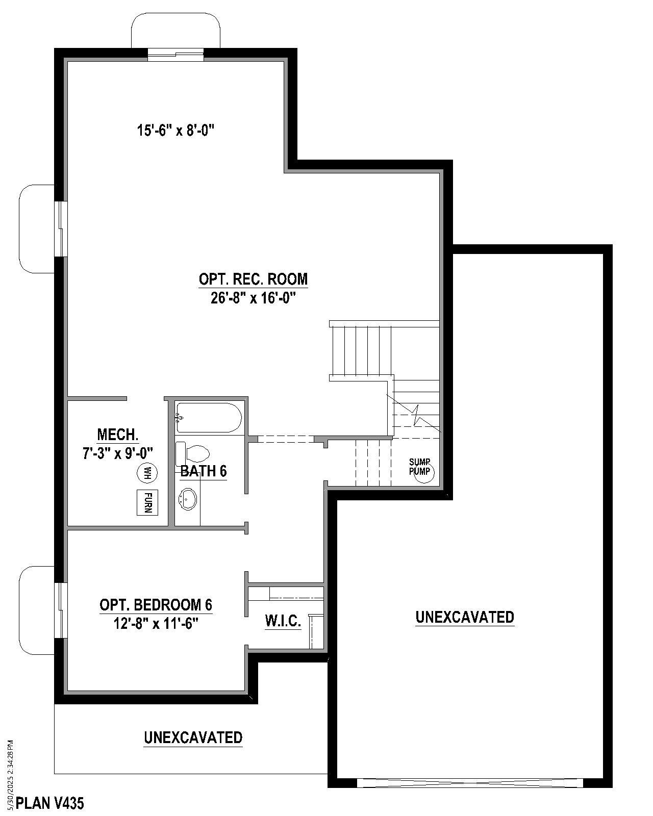 Plan V435 Base Bed