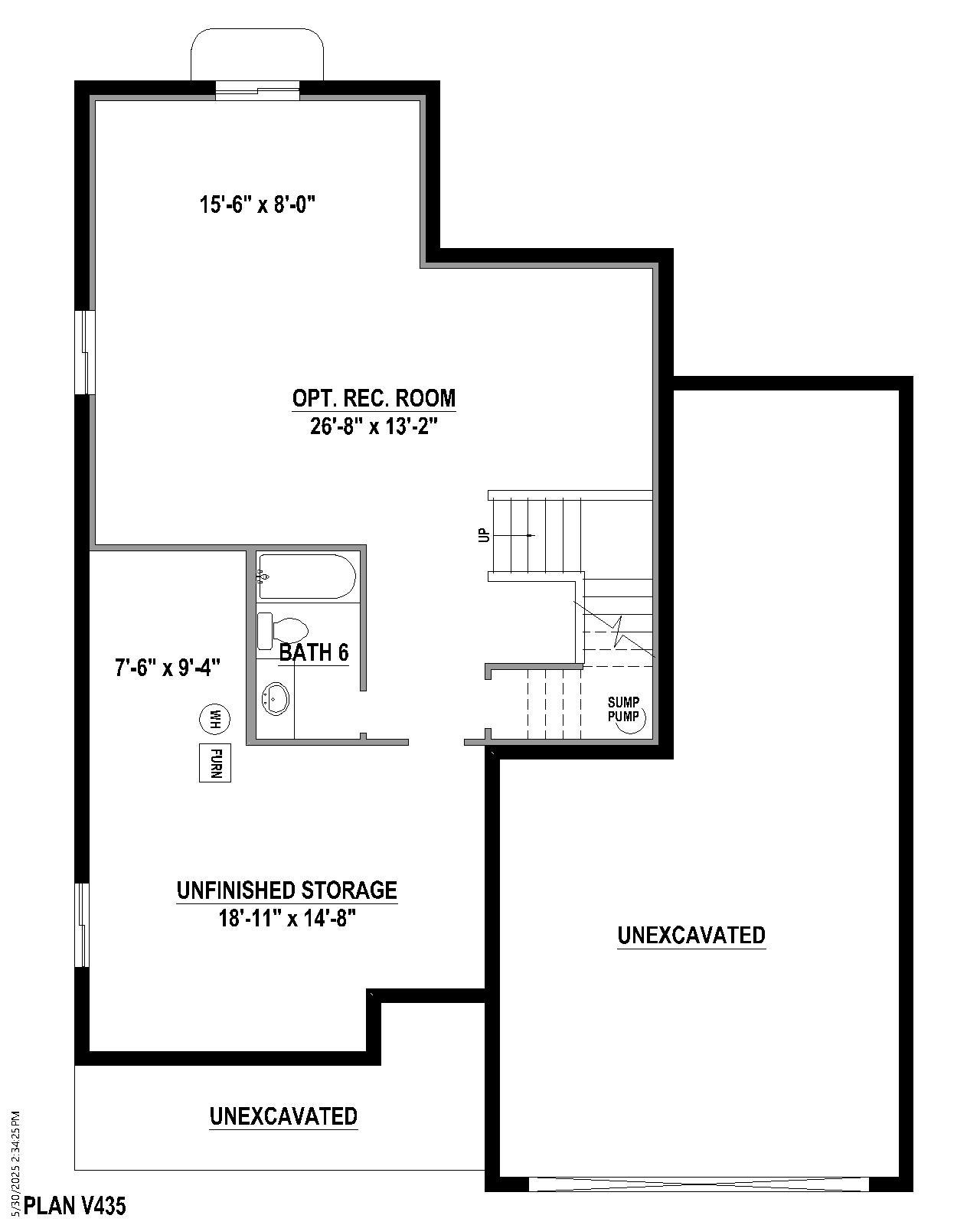 Plan V435 Base Rec