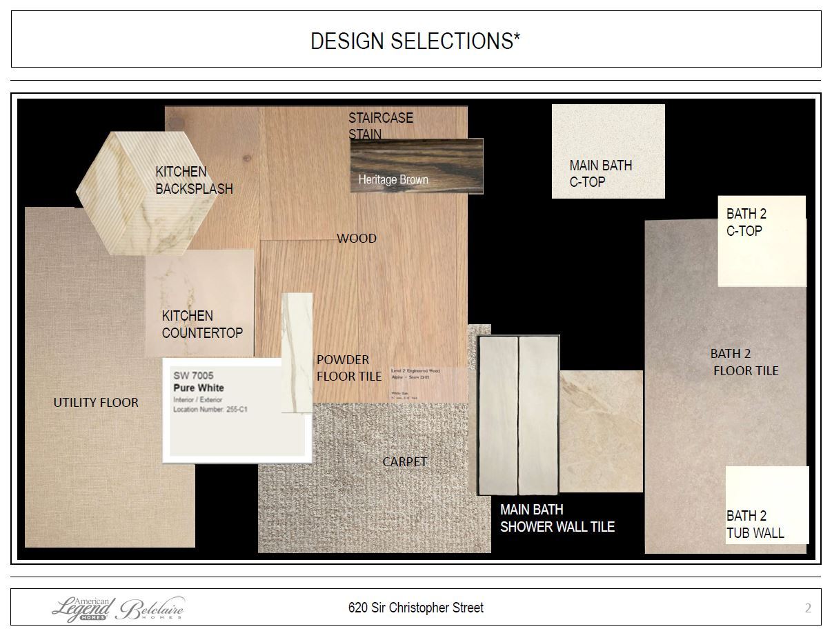 Design selections for 620 Sir Christopher - Representative Photo