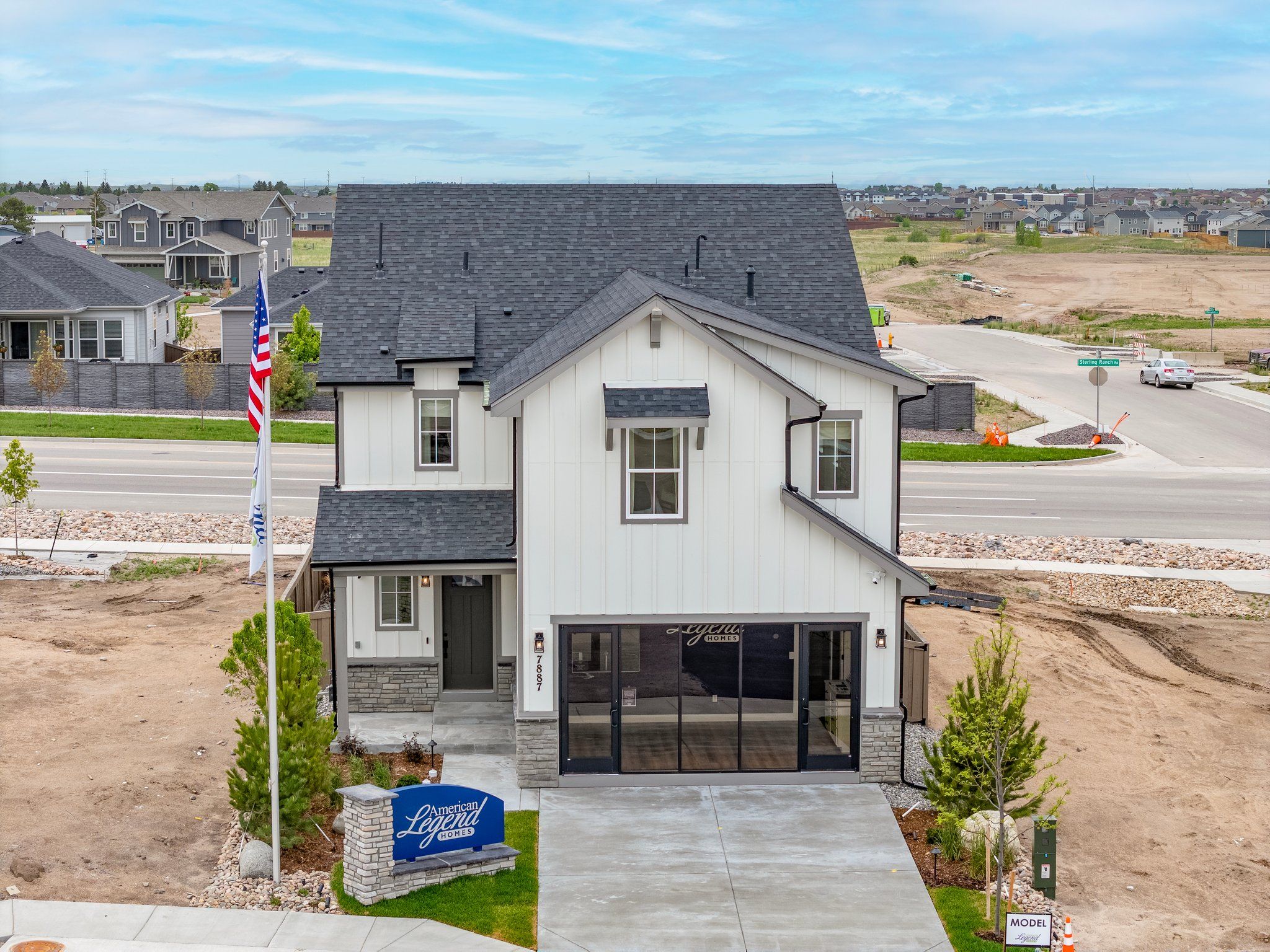 American Legend Homes' 40' Model in Sterling Ranch - Front Elevation