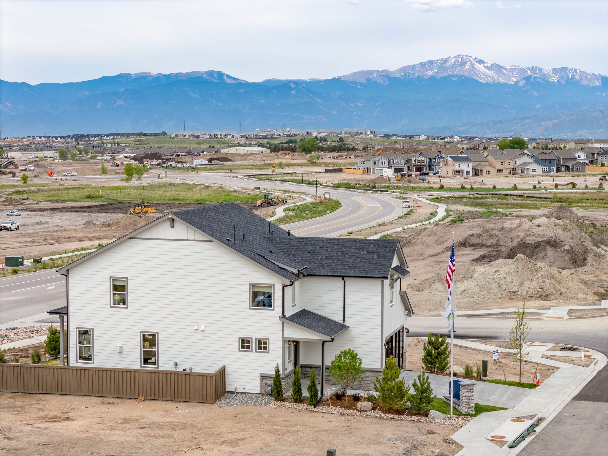 American Legend Homes' 40' Model in Sterling Ranch - Rear Elevation