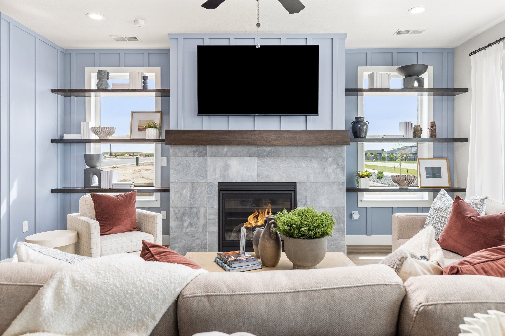 American Legend Homes' 40' Model in Sterling Ranch - Living Room