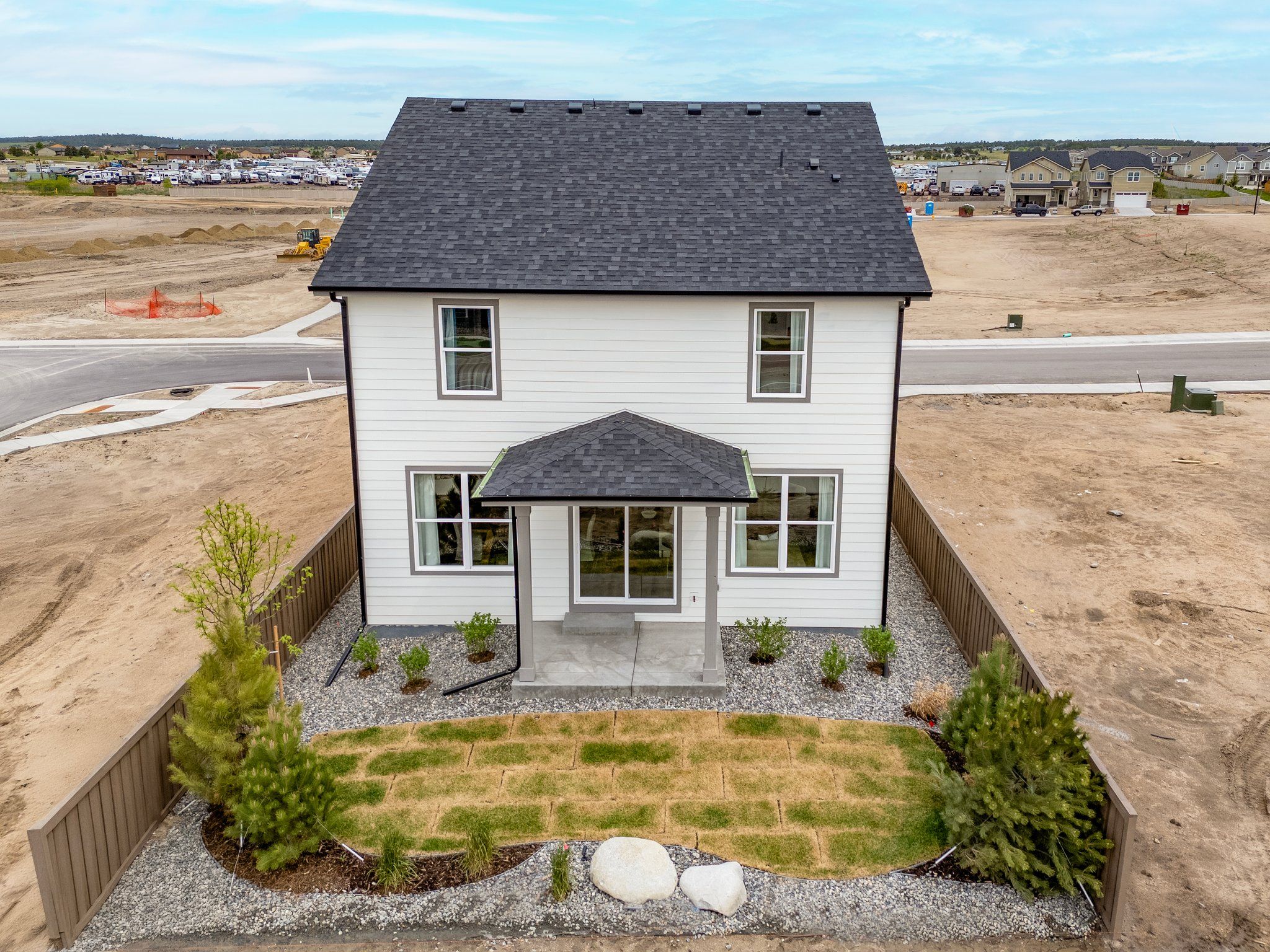 American Legend Homes' 40' Model in Sterling Ranch - Rear Elevation