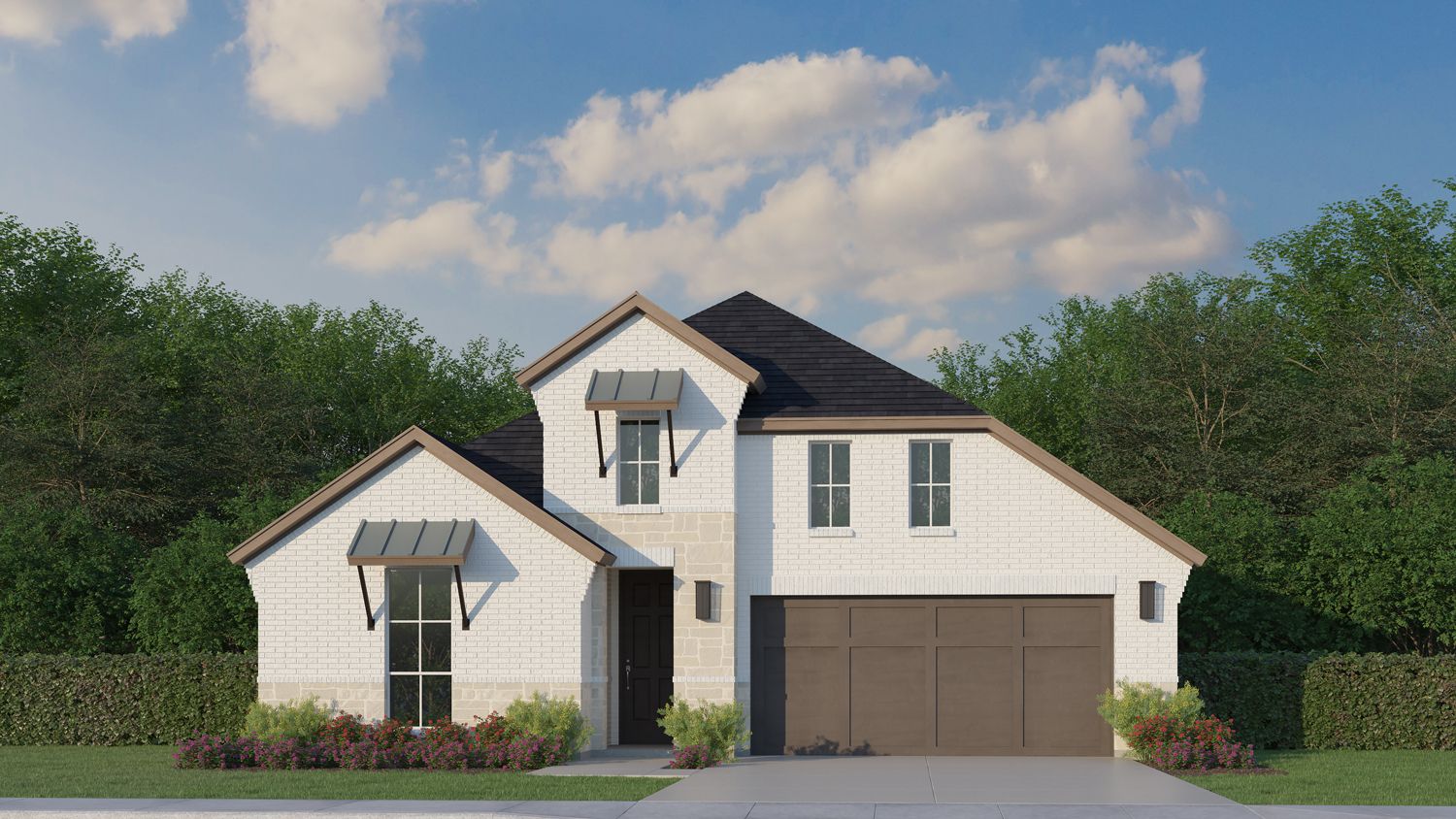 Plan 1578 Elevation C with Stone