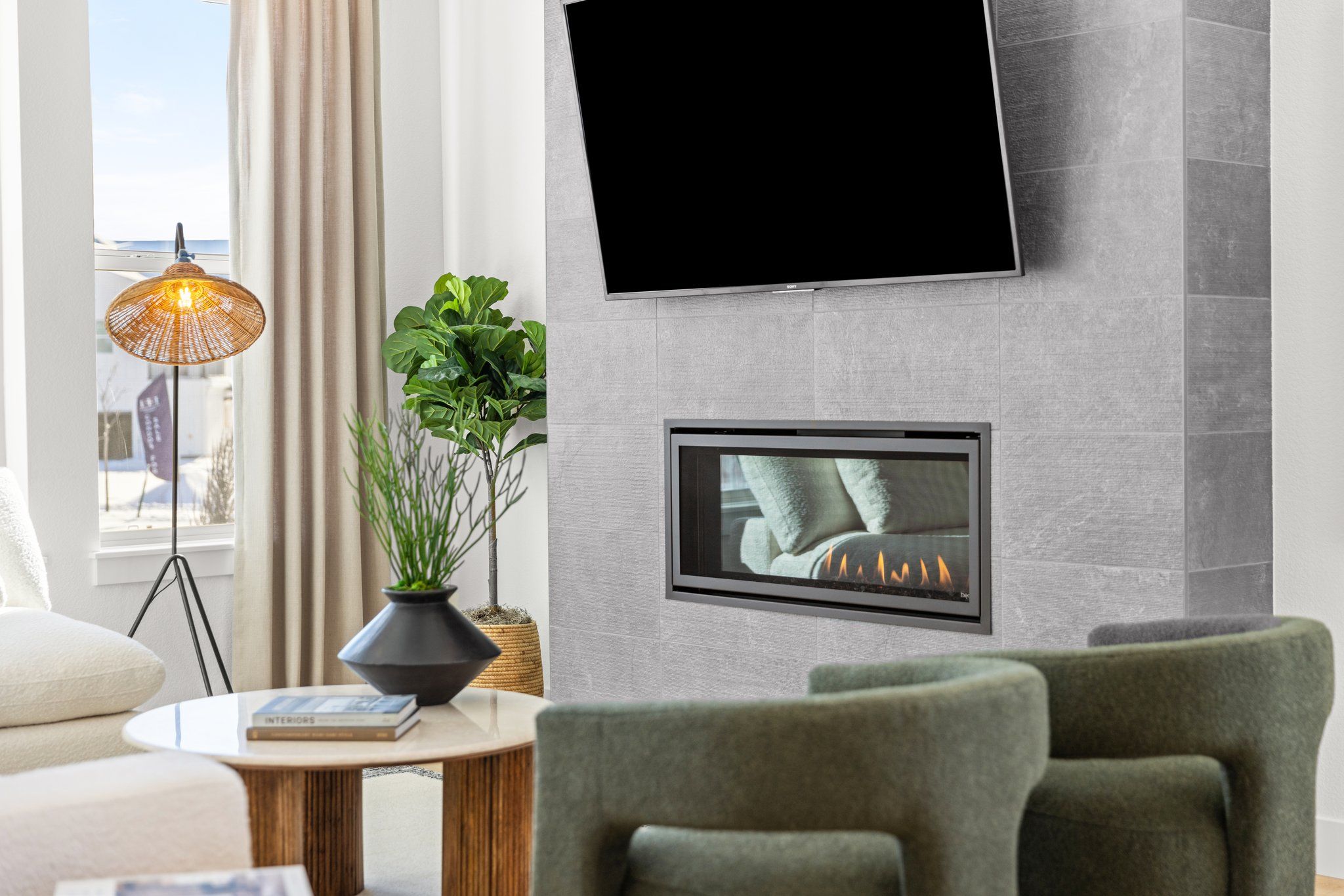 RainDance 60s Plan C417 Fireplace by American Legend Homes