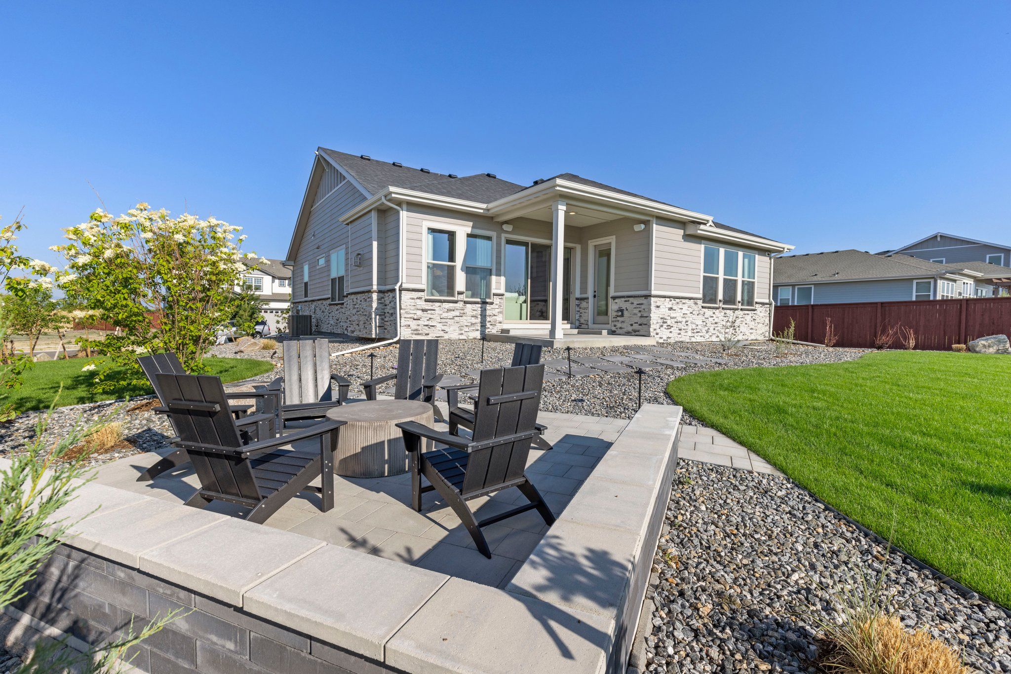 RainDance 60s Plan C417 Rear Elevation by American Legend Homes