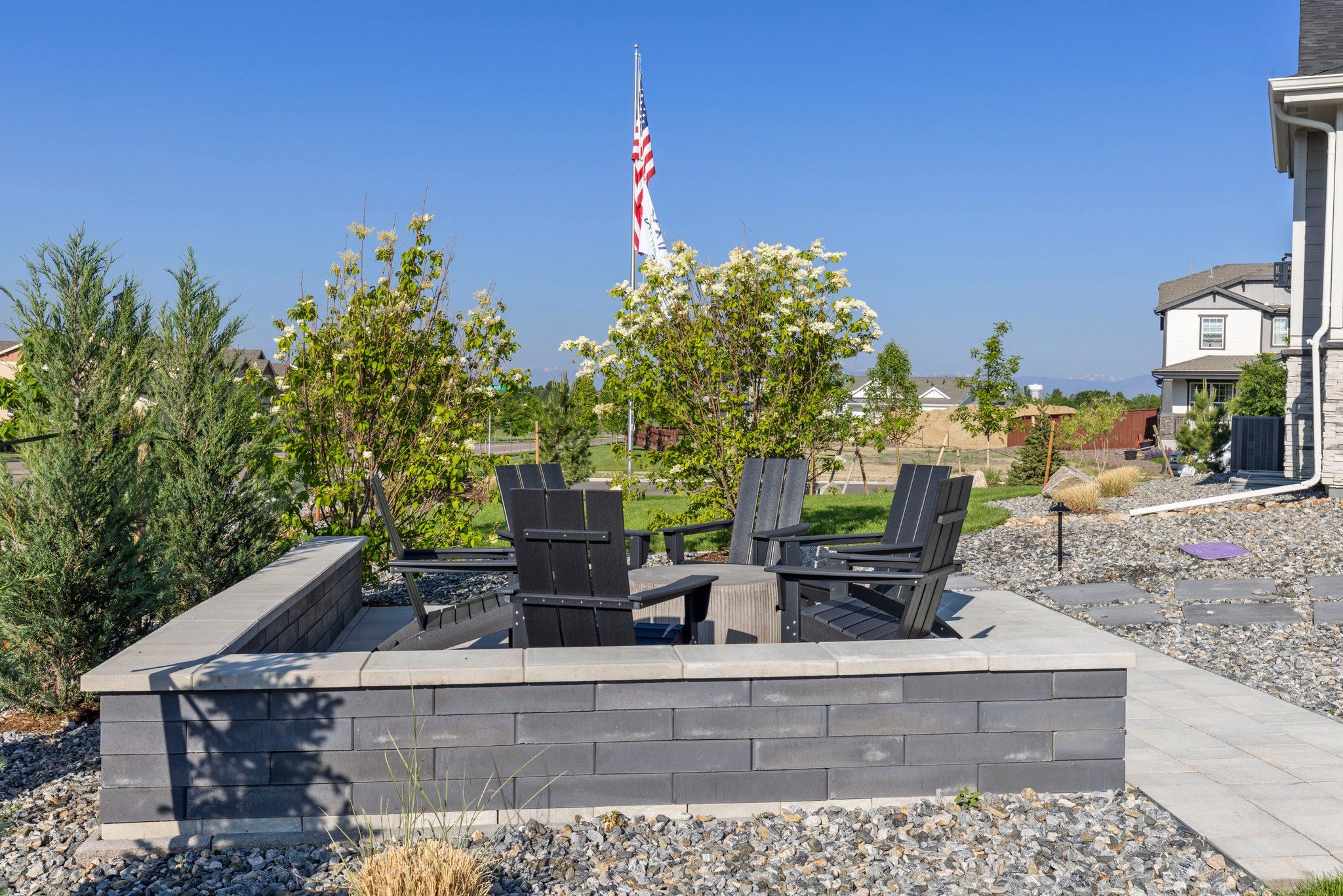 RainDance 60s Plan C417 Backyard by American Legend Homes