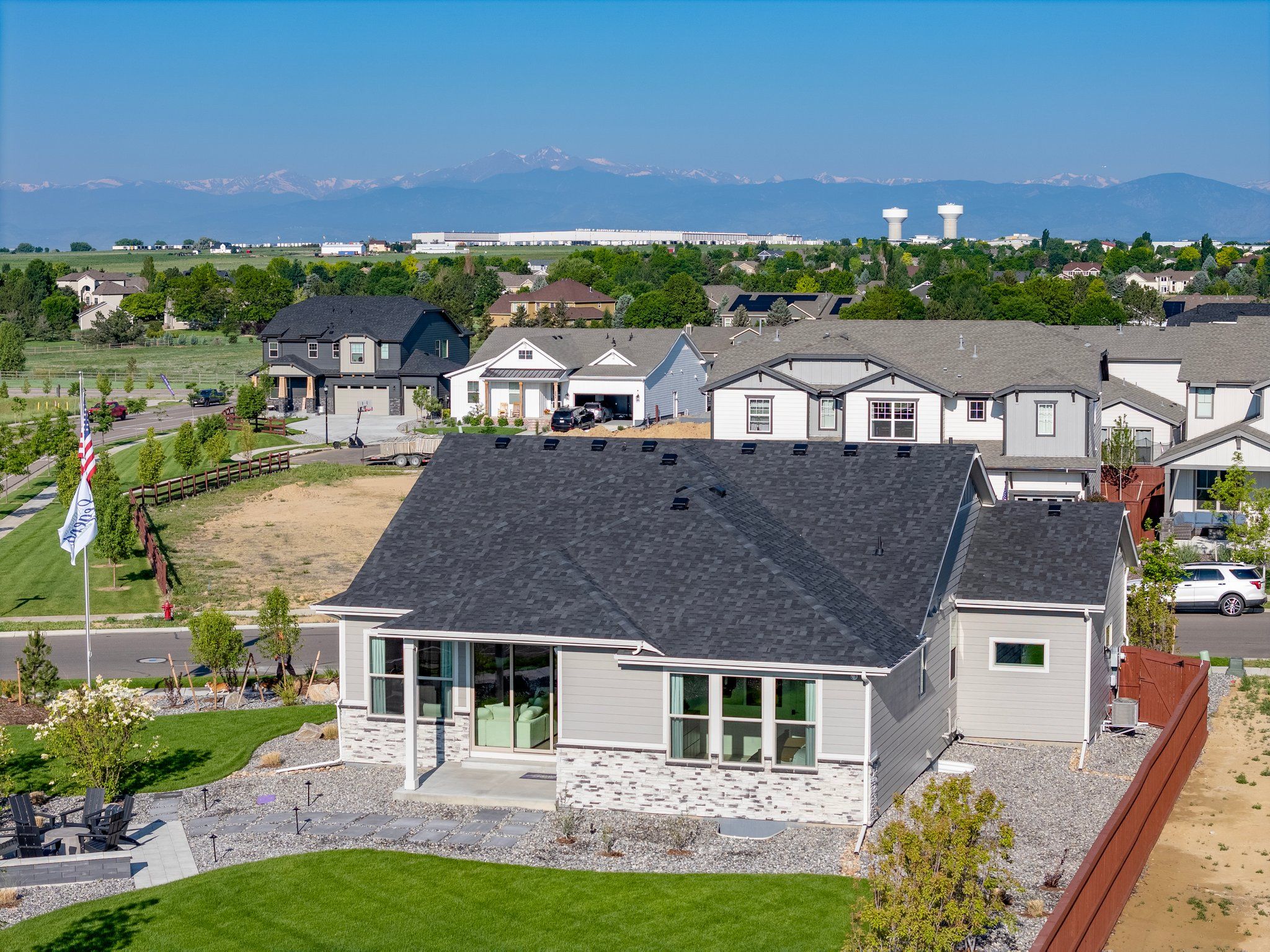 RainDance 60s Plan C417 Rear Elevation by American Legend Homes