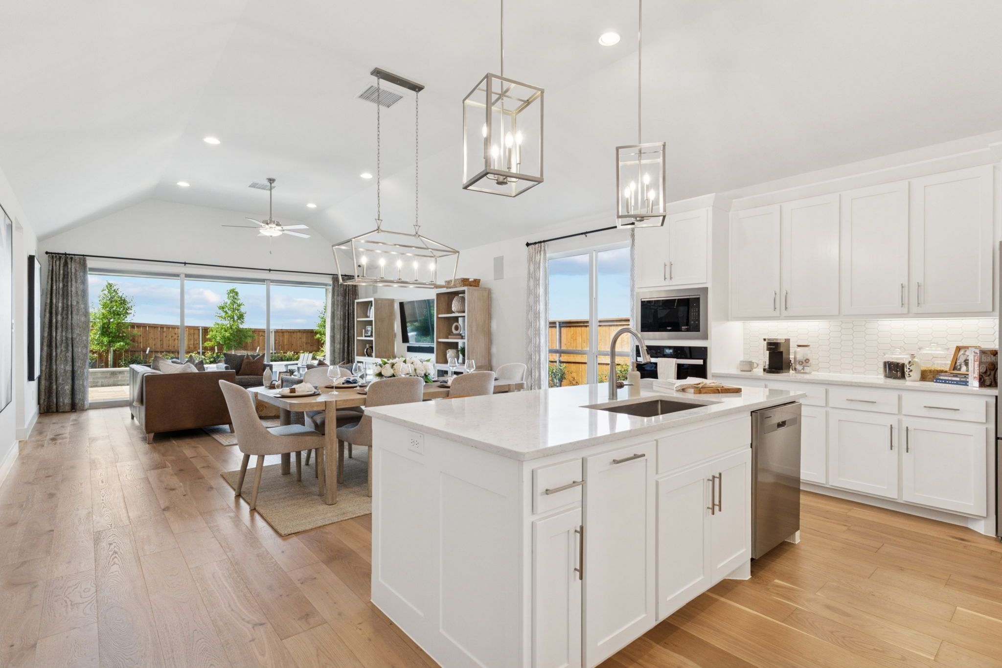 Plan 1578 Representative Photo - Kitchen/Dining/Living Area