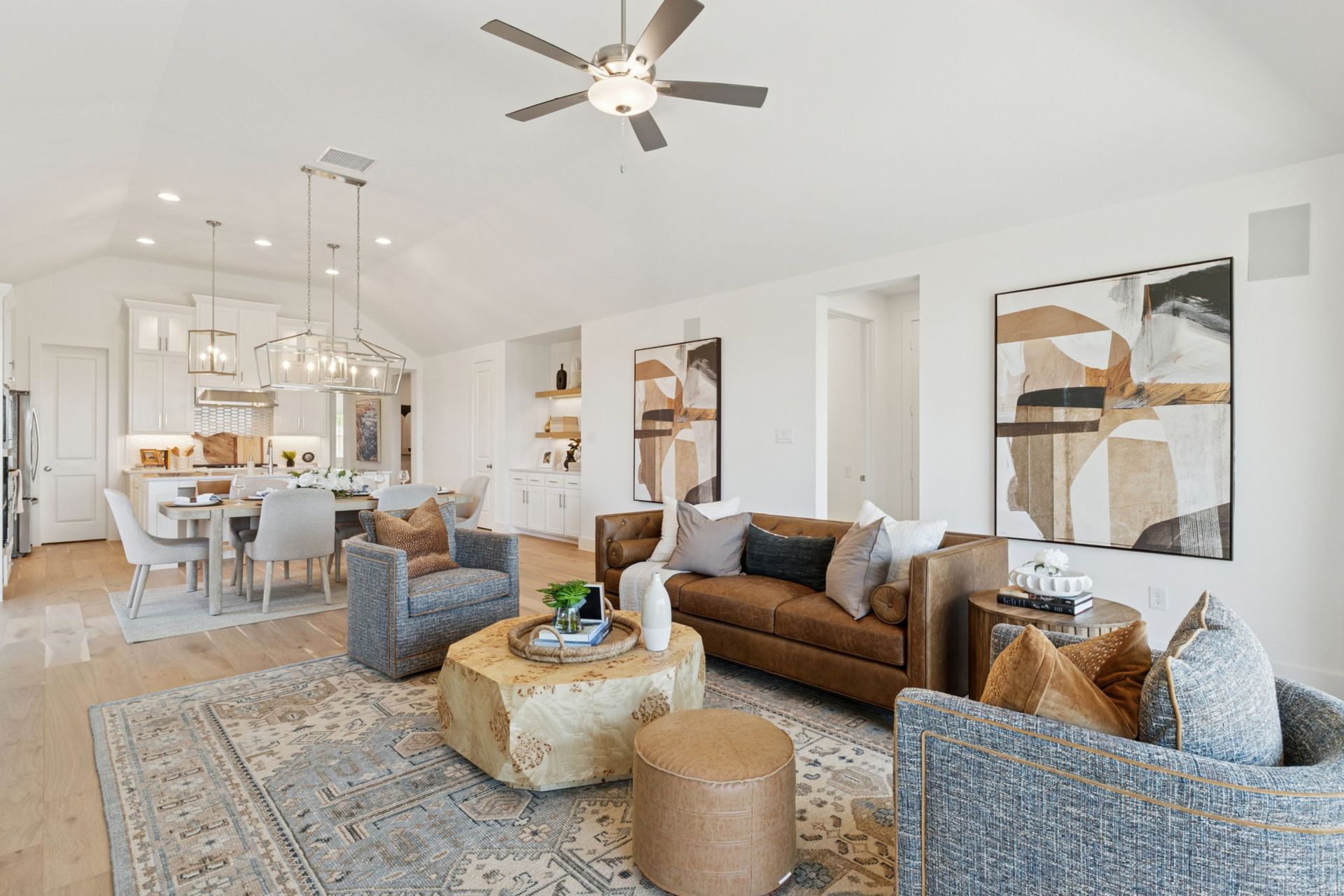 Plan 1578 Representative Photo - Living Room/Dining/Kitchen