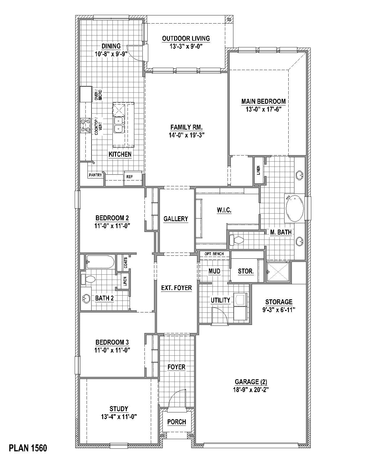 Plan 1560 1st Floor
