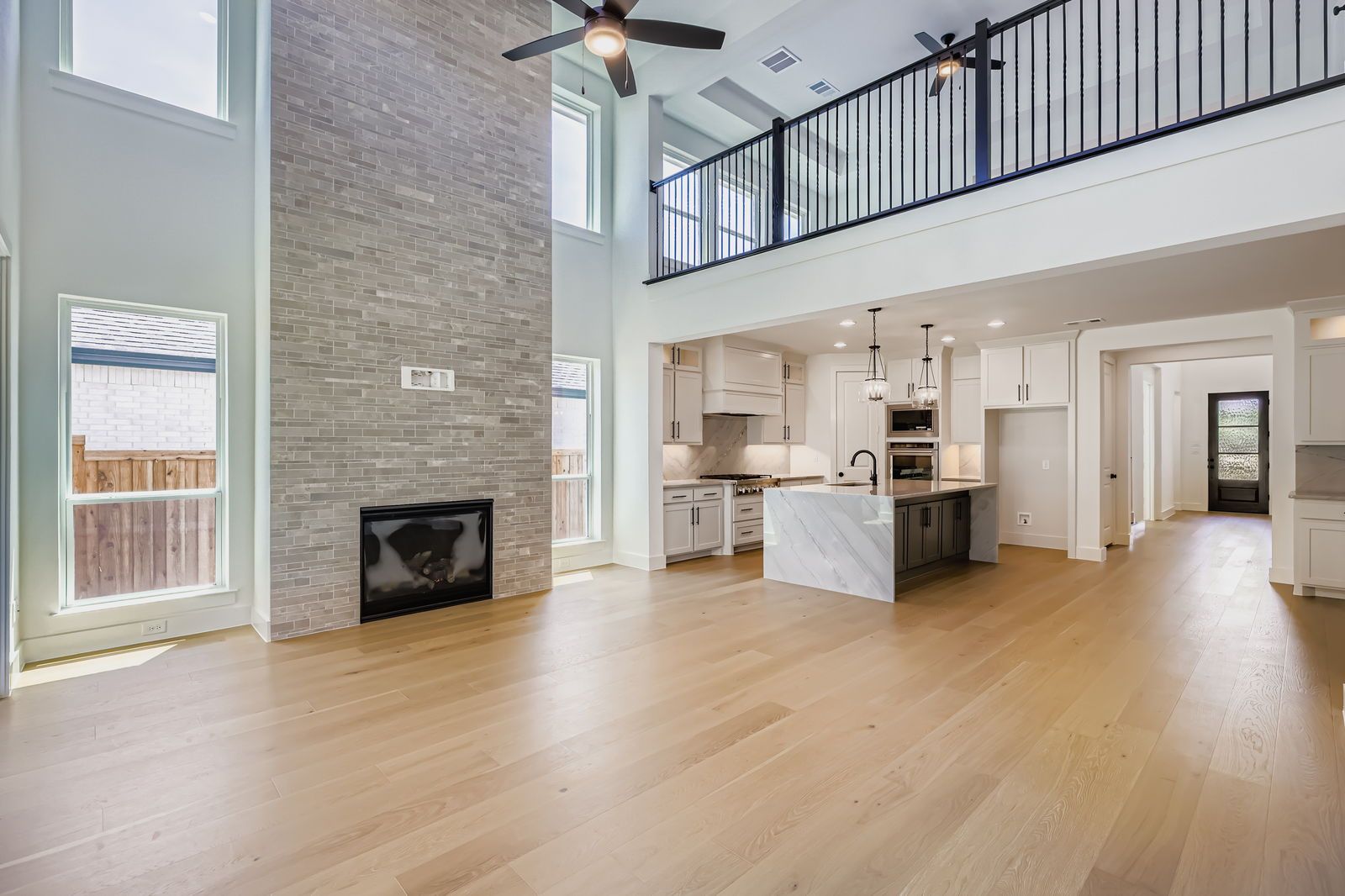 Plan 1136 Representative Image - Living/Kitchen/Entry/2nd Floor