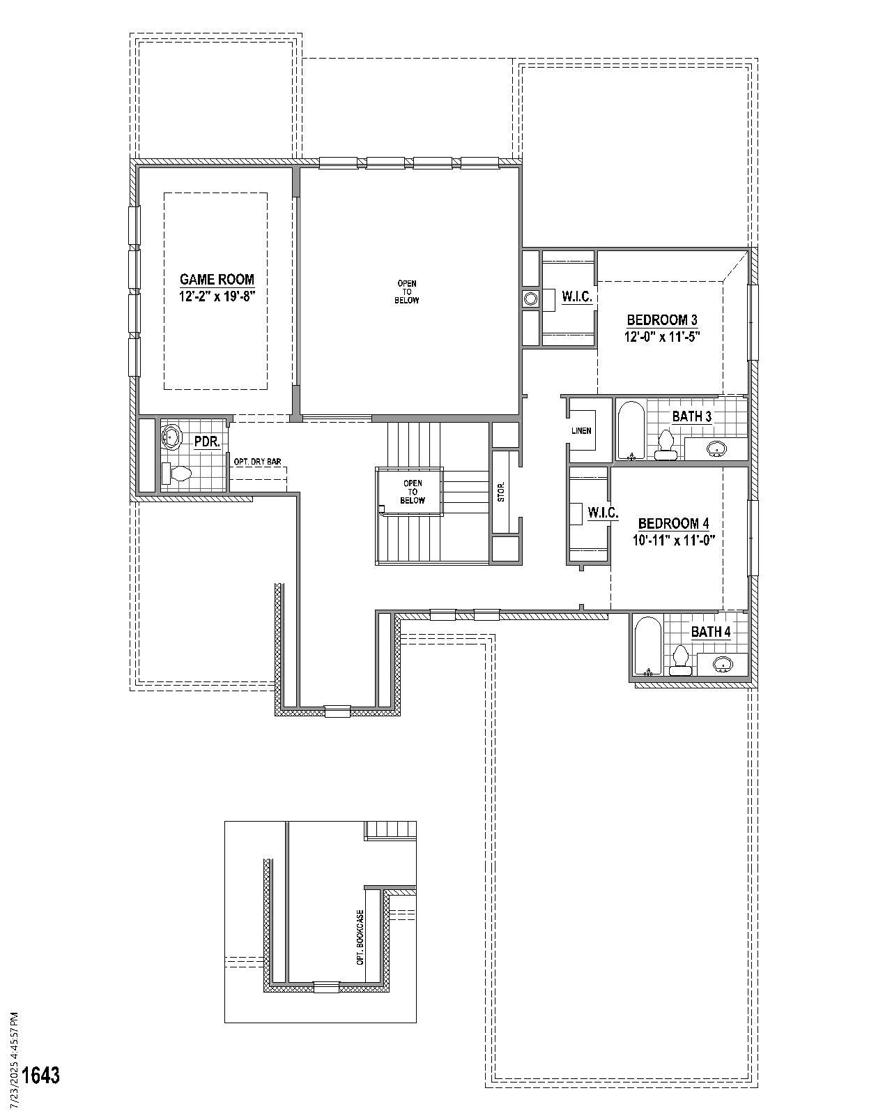 Plan 1643 2nd Floor