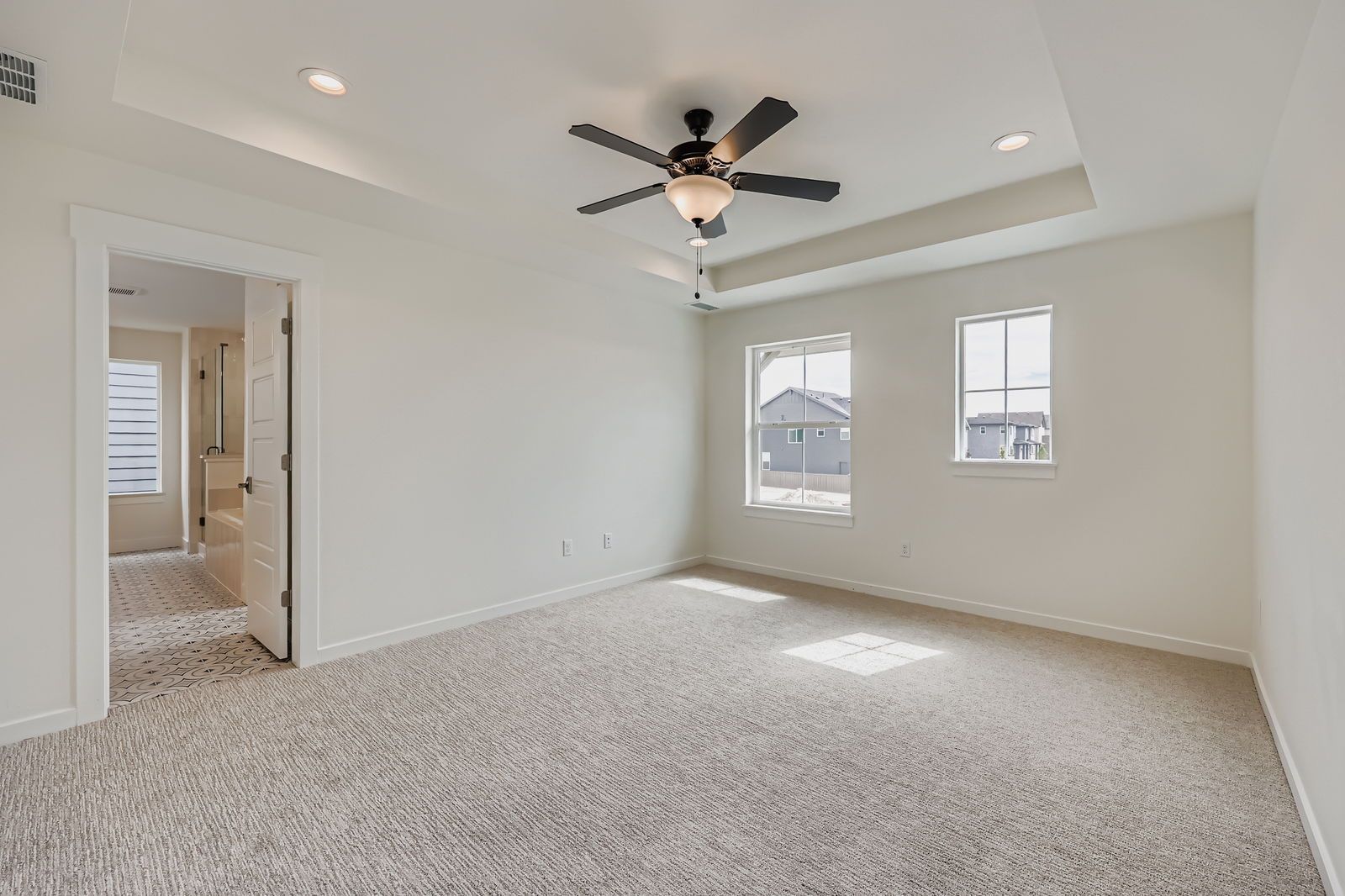 Plan C301 Representative Photo | Primary Bedroom with Tray Ceiling