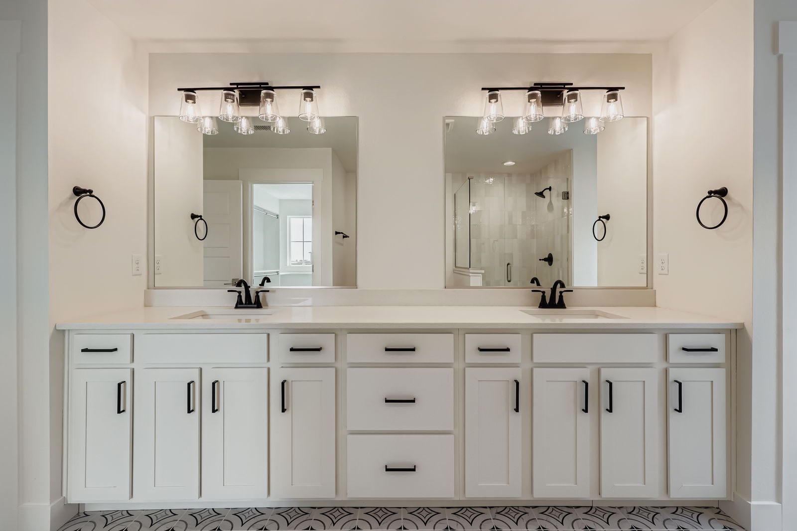 Plan C301 Representative Photo | Primary Bathroom with Dual Vanities