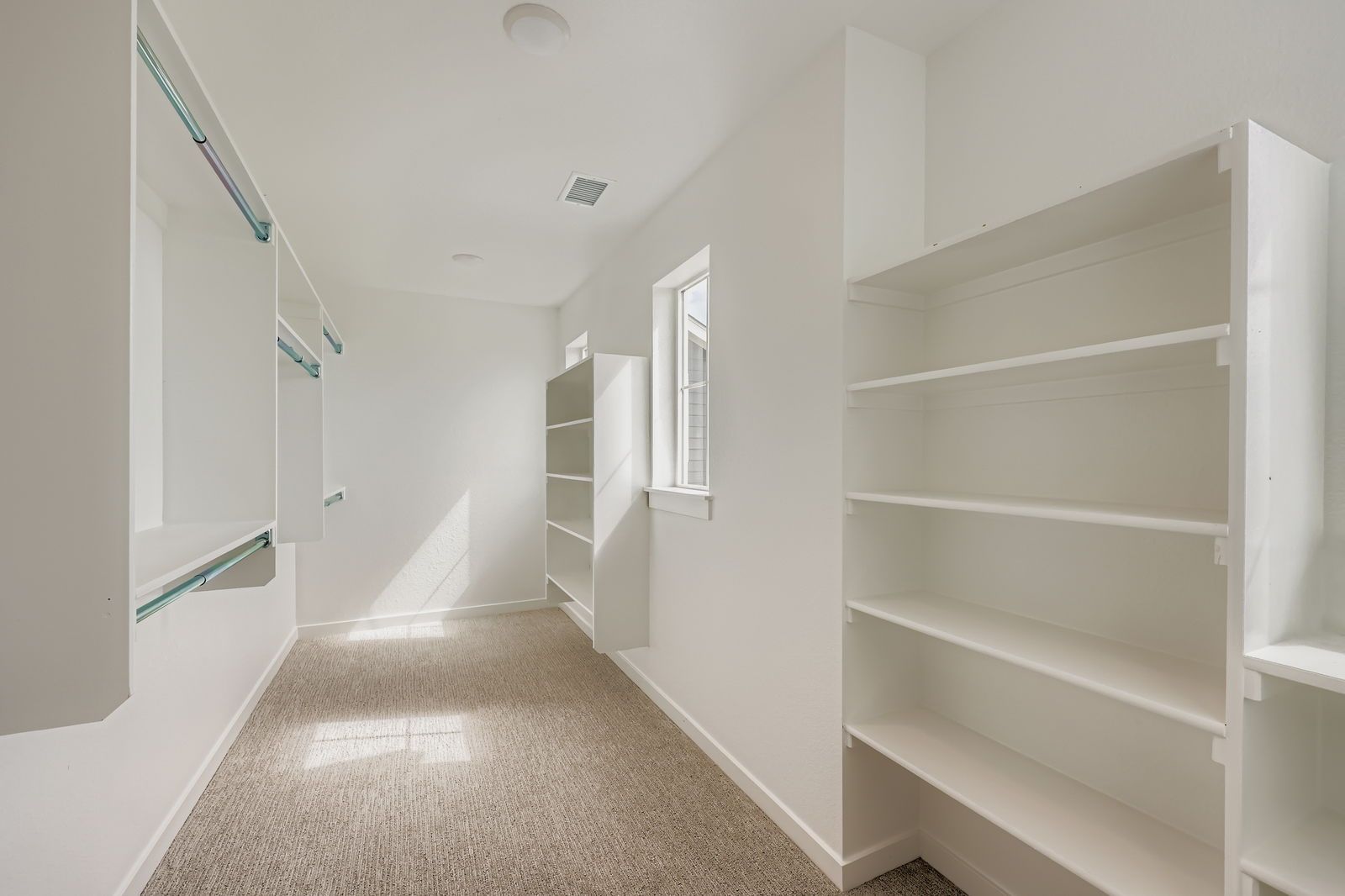 Plan C301 Representative Photo | Primary Walk-In Closet with Built-In Shelving