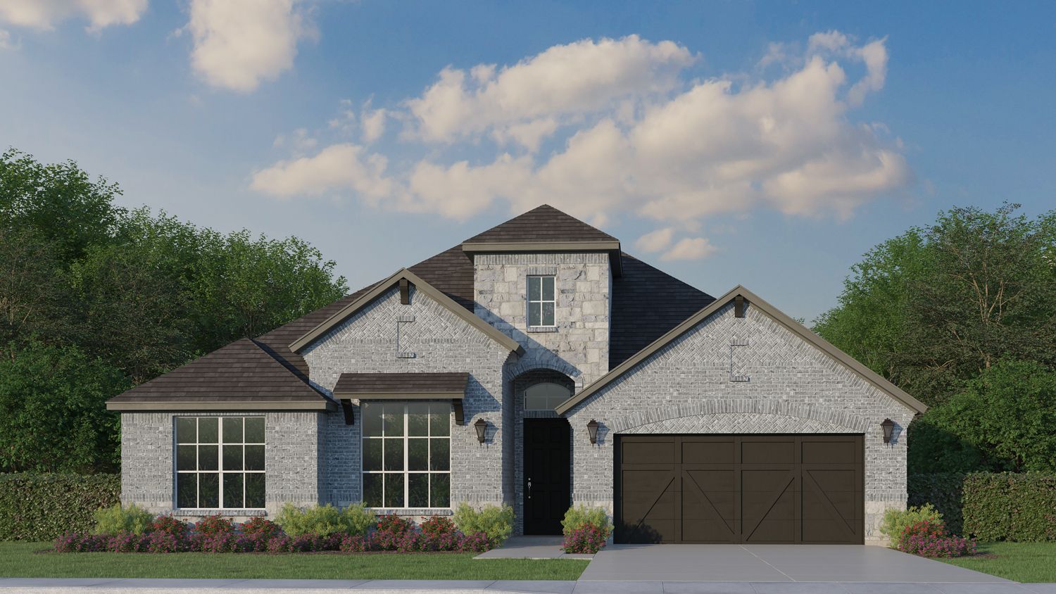 Plan 1685 Elevation C w/ Stone