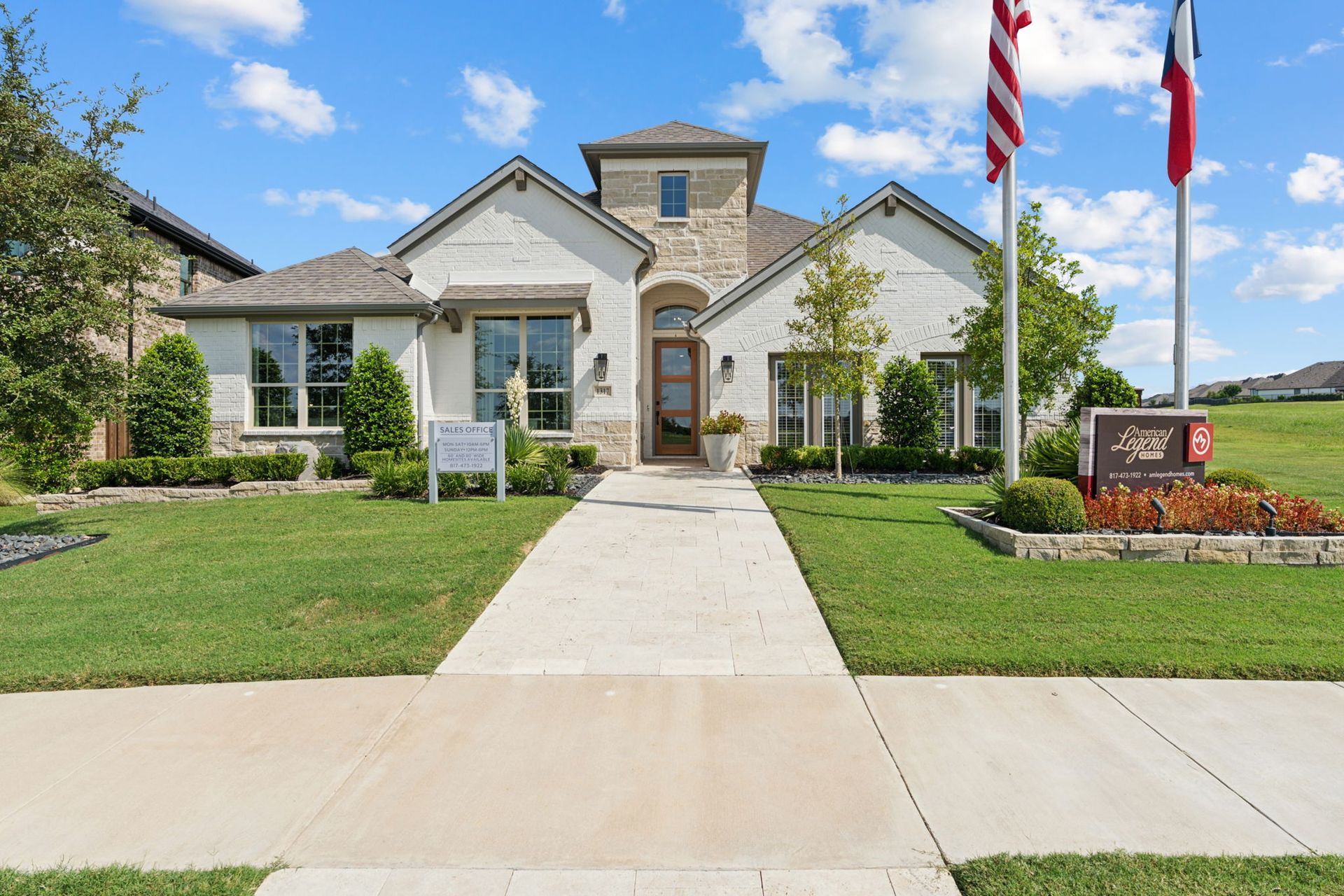 Plan 1685 Front Elevation Representative Photo by American Legend Homes