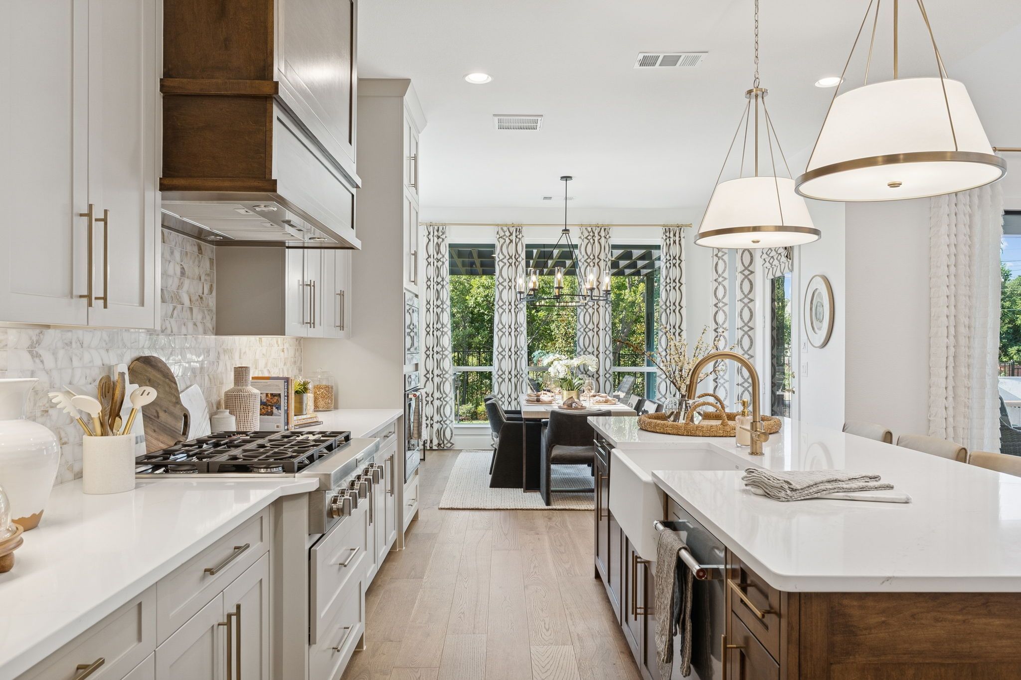 Plan 1640 Kitchen/Dining Area - Bella Casa Model Photo