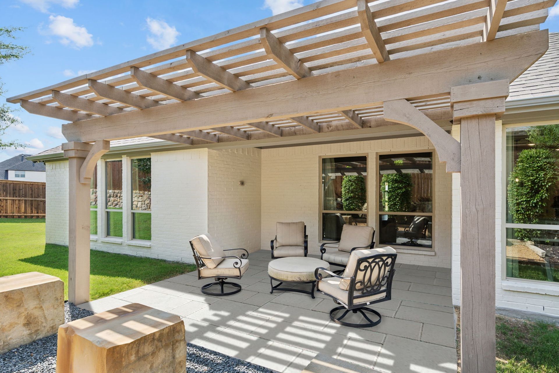Plan 1685 Outdoor Living Representative Photo by American Legend Homes