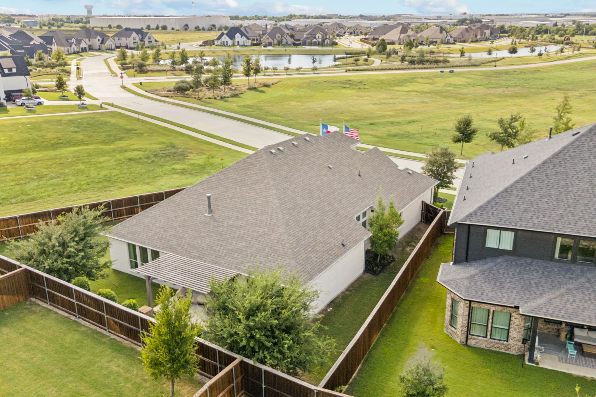 Plan 1685 Aerial Representative Photo by American Legend Homes