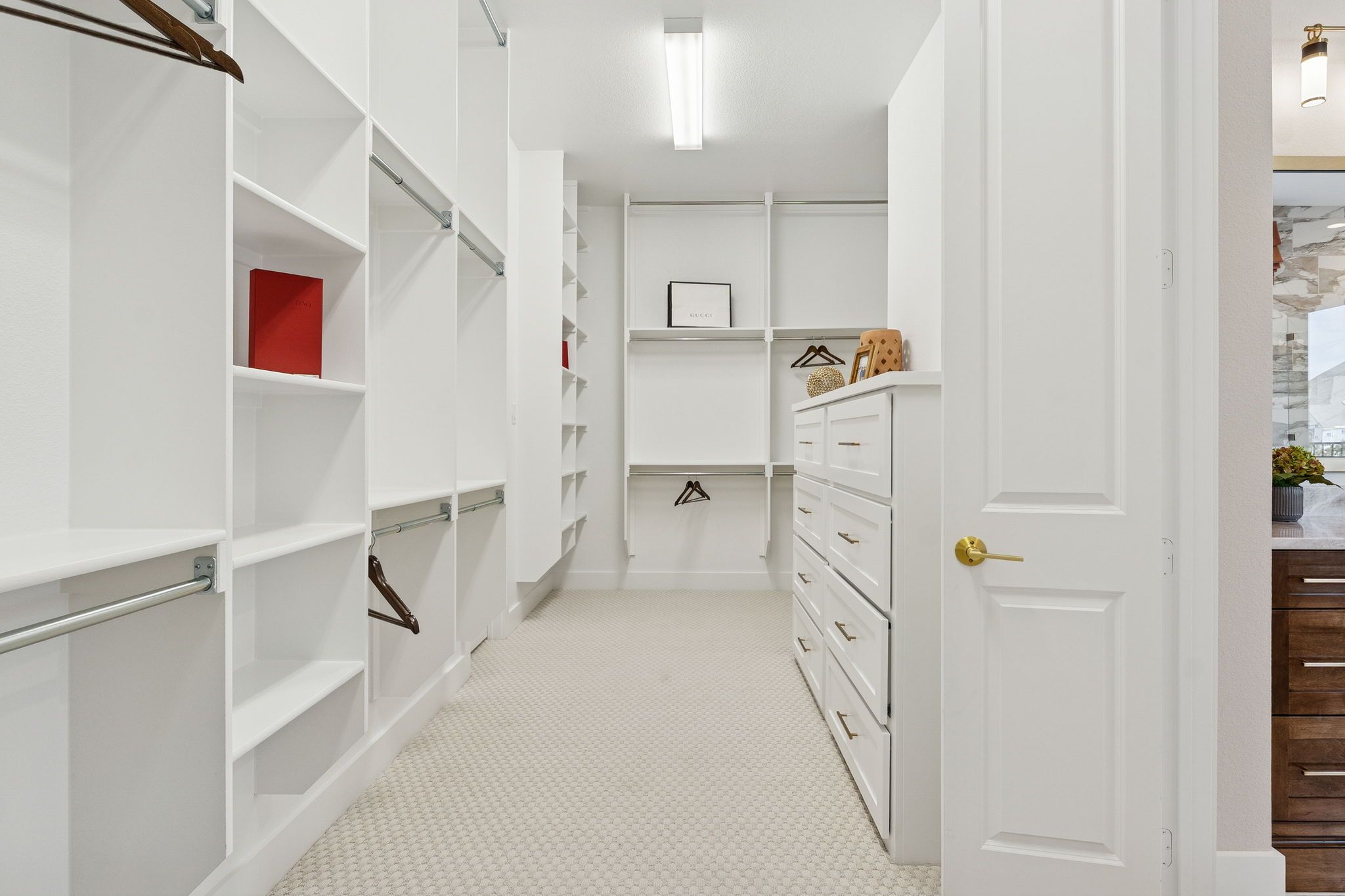 Plan 1640 Main Closet - Bella Casa Model Photo