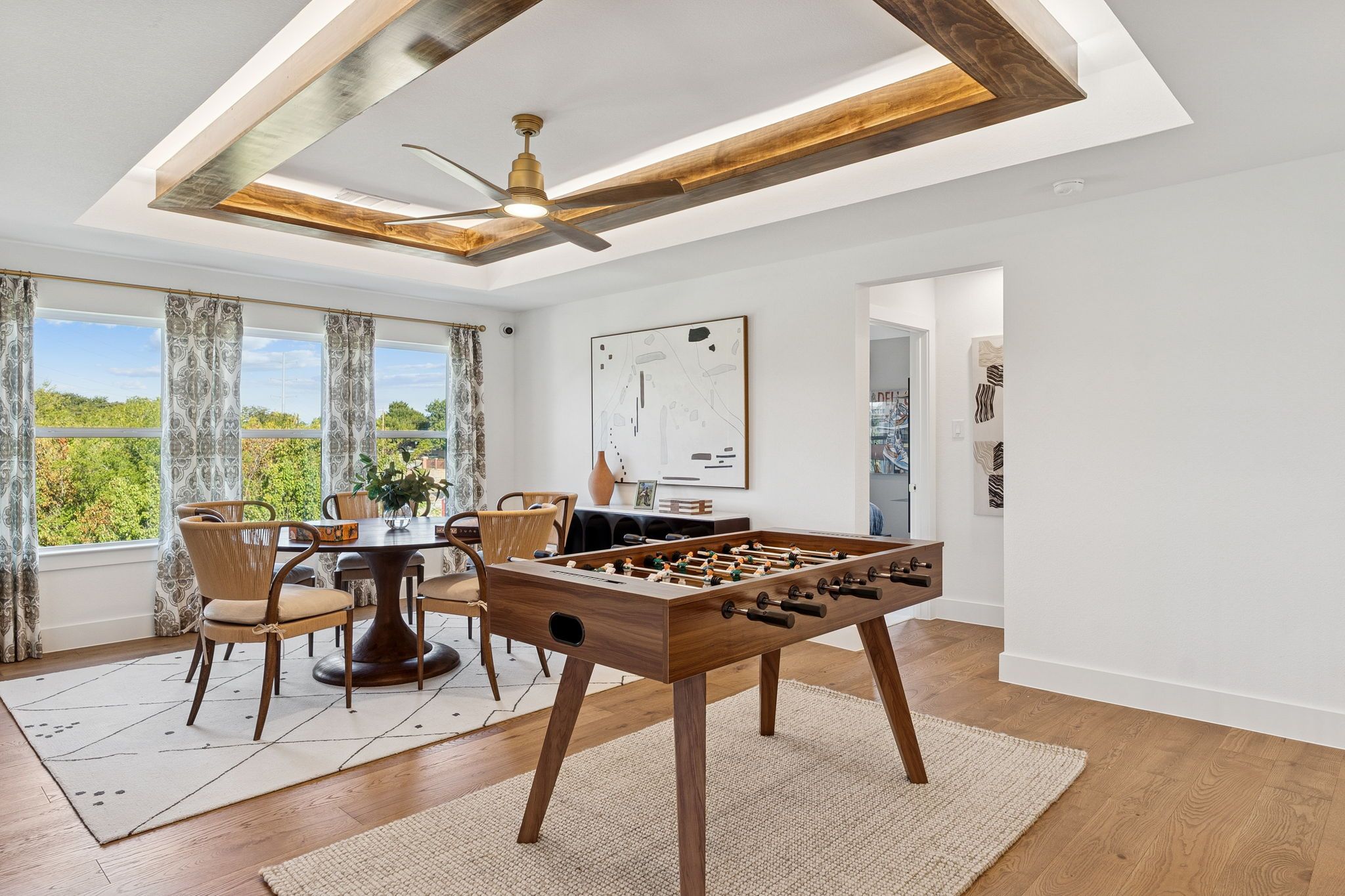 Plan 1640 Game Room - Bella Casa Model Photo