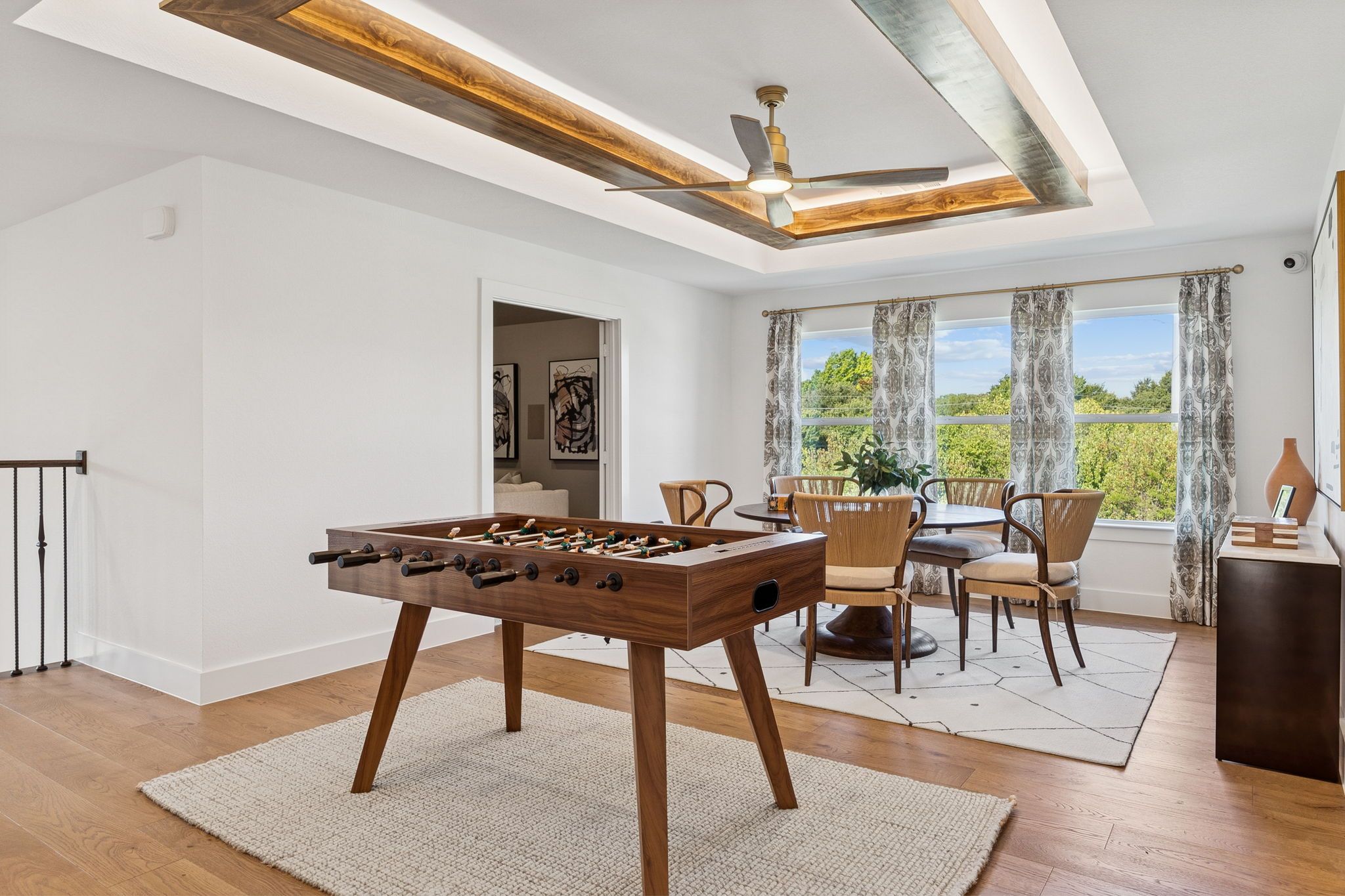 Plan 1640 Game Room - Bella Casa Model Photo