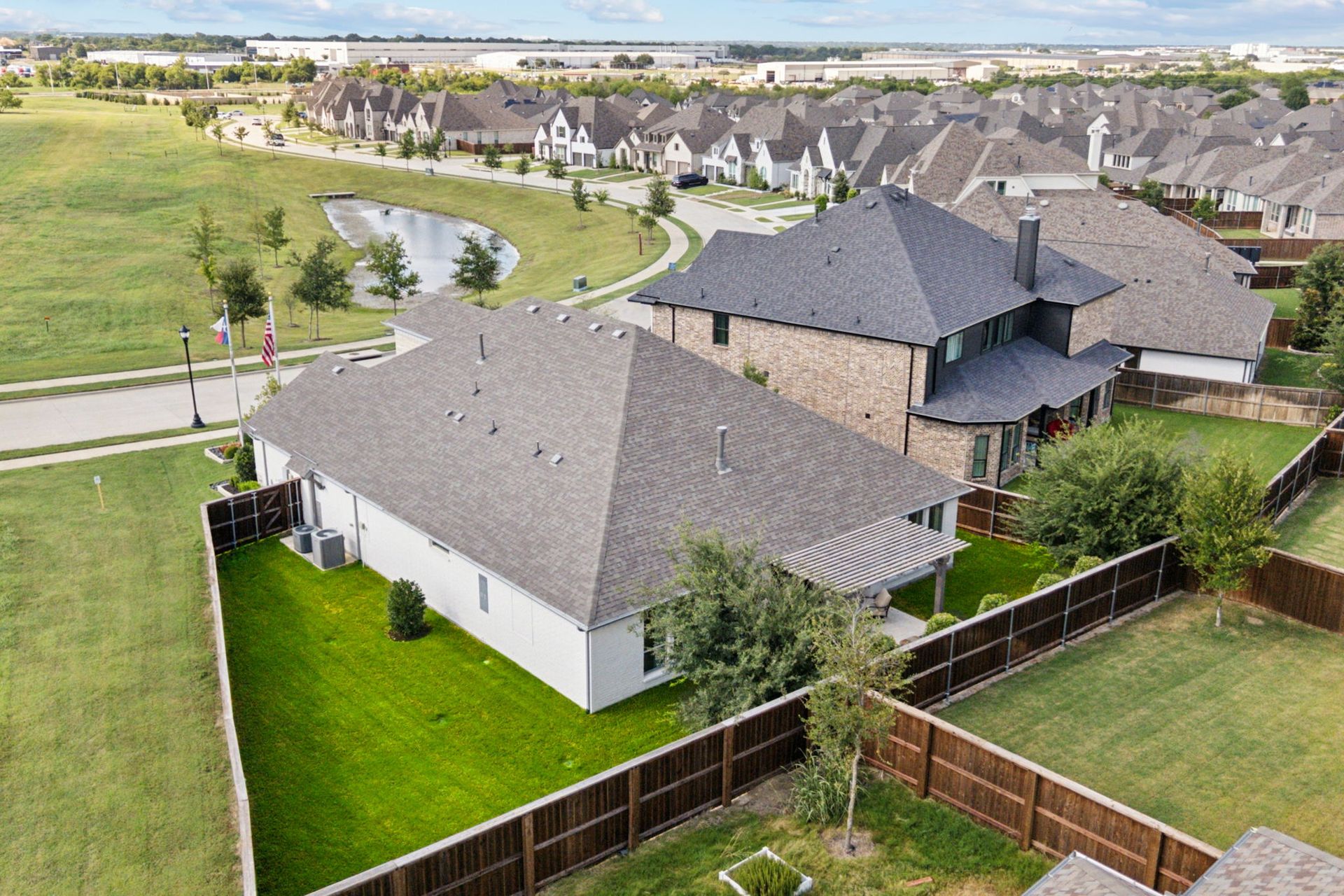 Plan 1685 Aerial Representative Photo by American Legend Homes