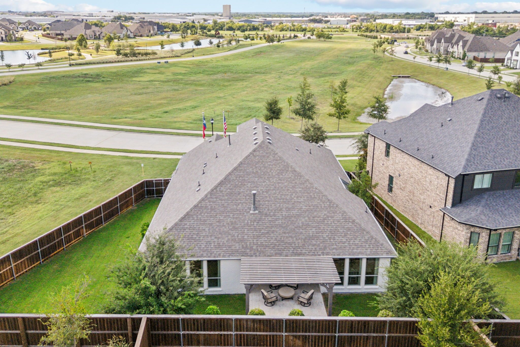 Plan 1685 Aerial Representative Photo by American Legend Homes