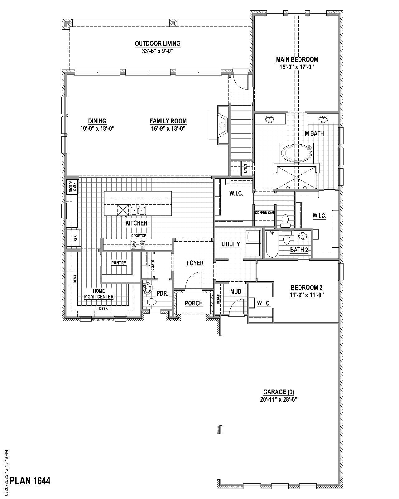 Plan 1644 1st Floor