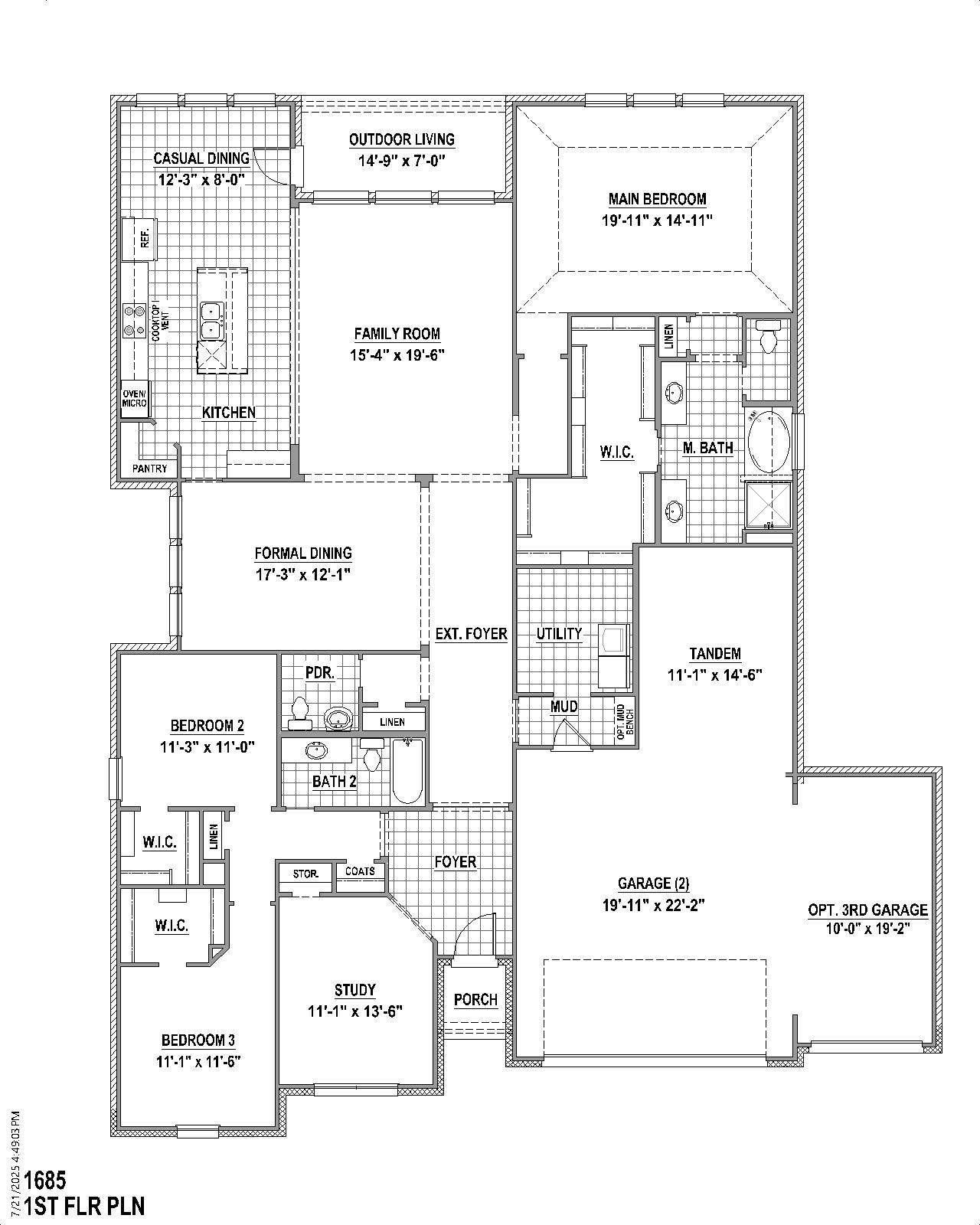 Plan 1685 1st Floor (4C)