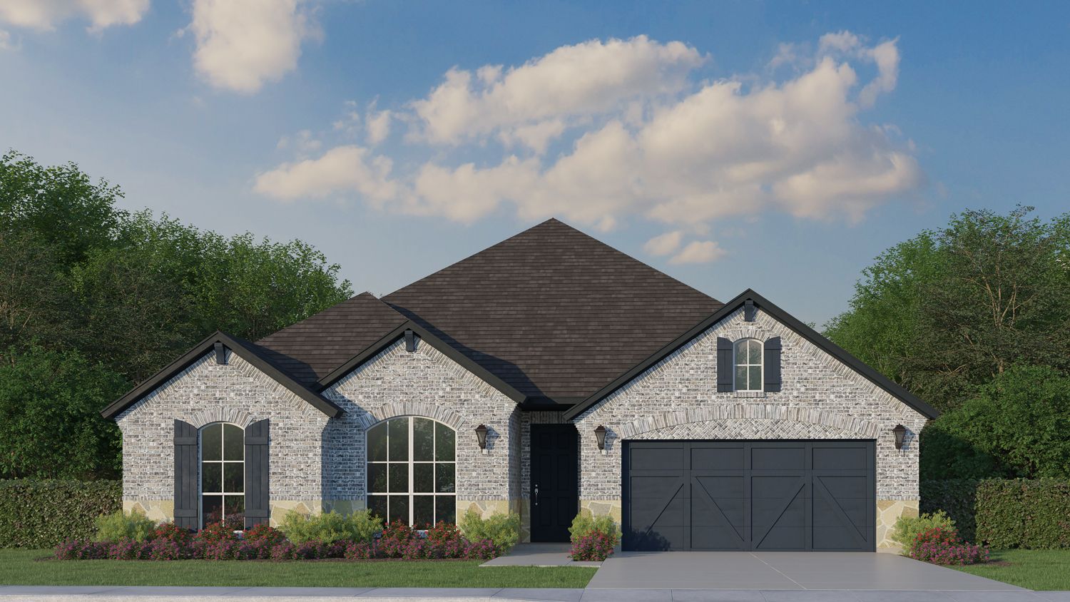 785 Red Willow Elevation A w/ Stone